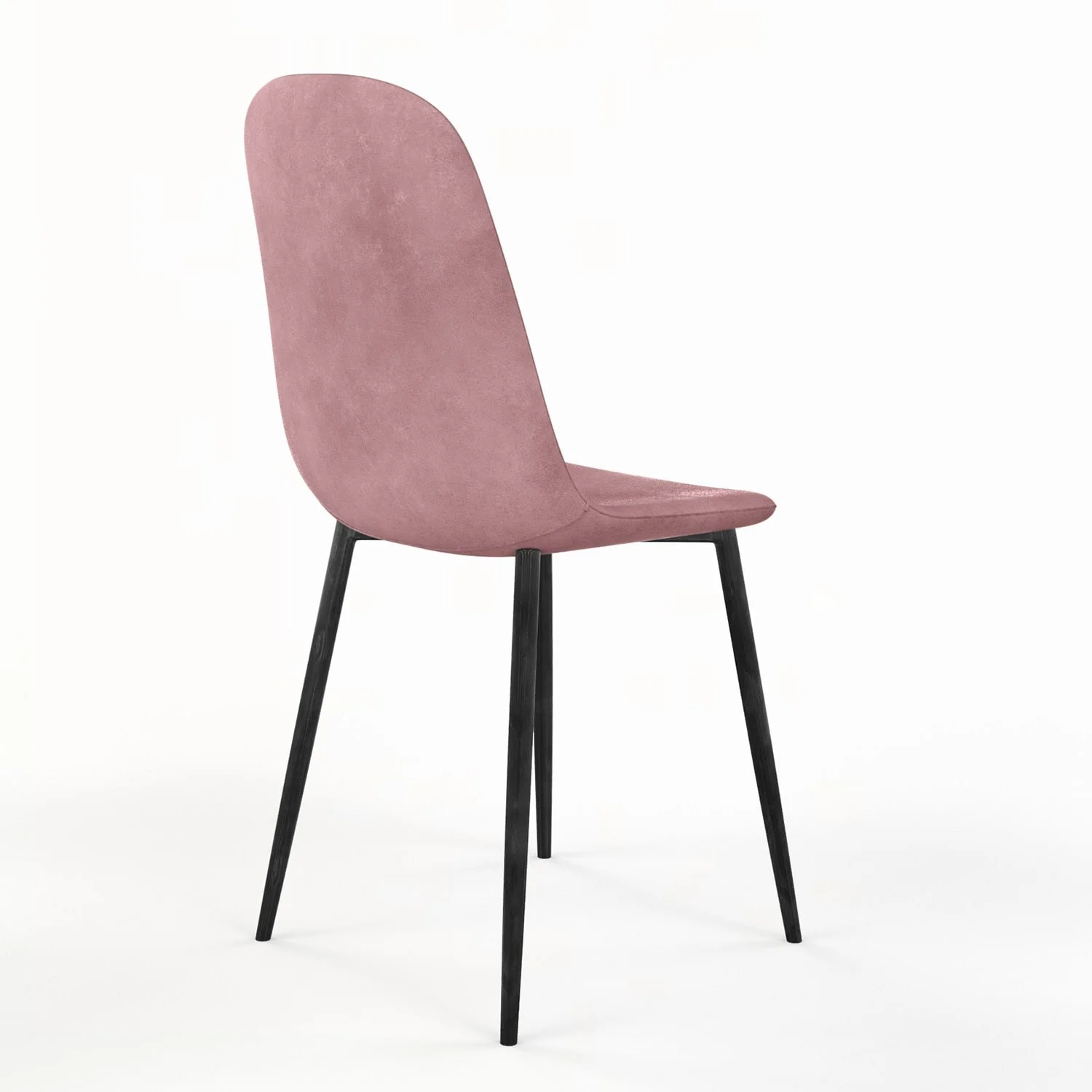 Chaise KLARY style scandinave en velours, pieds noirs - Image 24