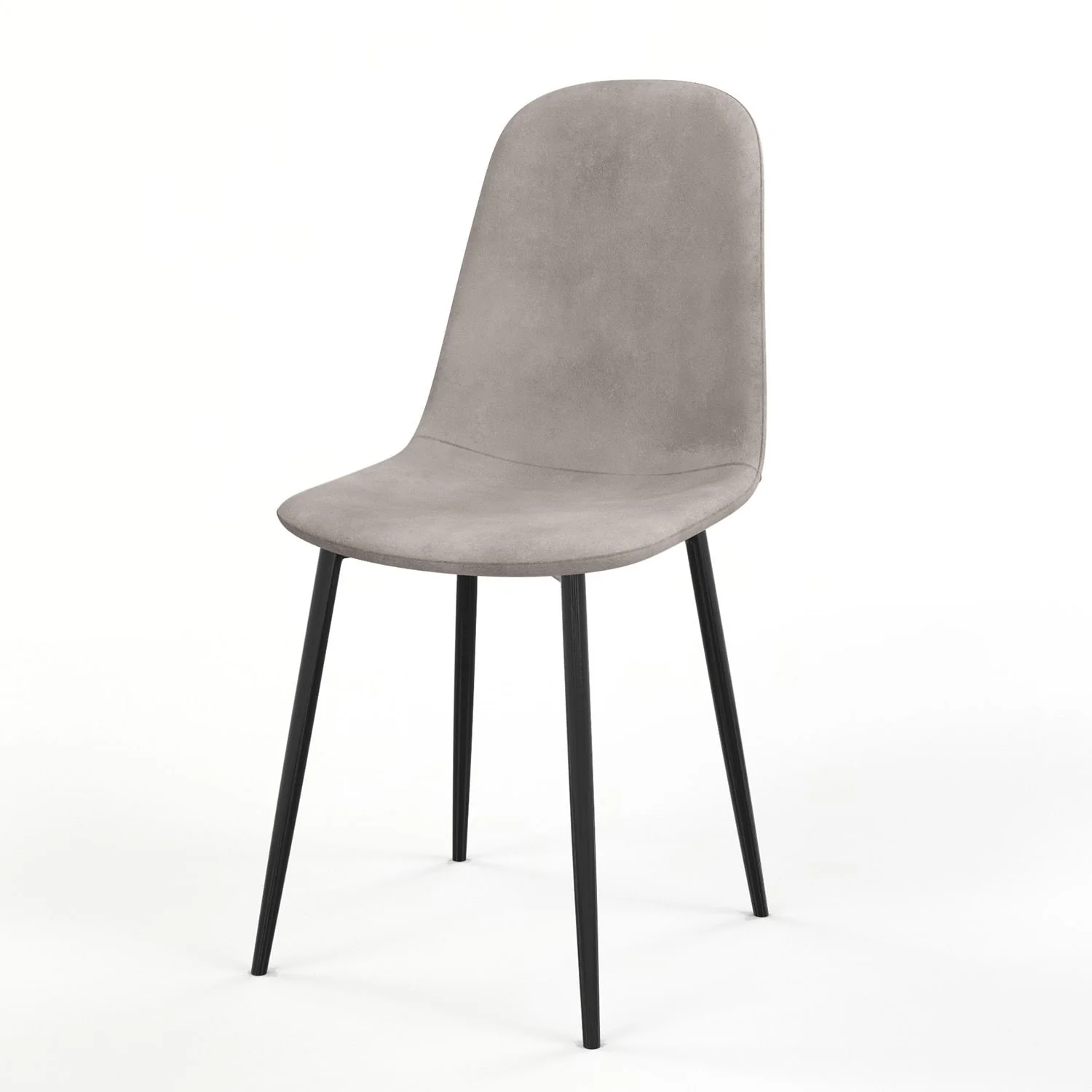 Chaise KLARY style scandinave en velours, pieds noirs - Image 26