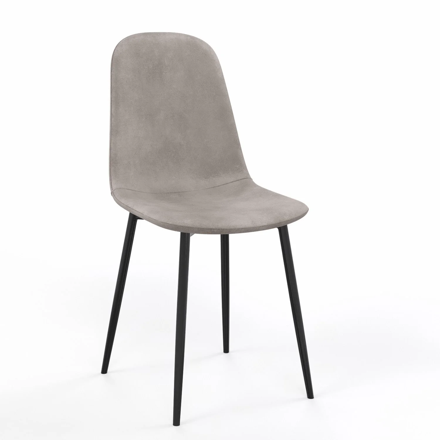 Chaise KLARY style scandinave en velours, pieds noirs - Image 28