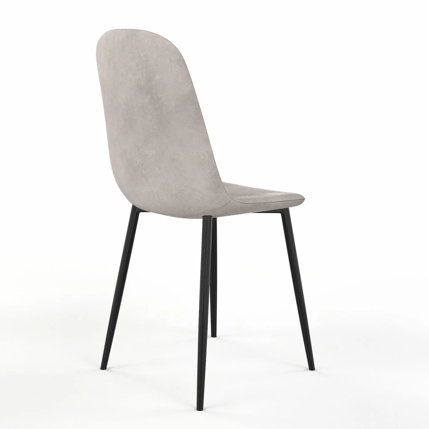 Chaise KLARY style scandinave en velours, pieds noirs - Image 29