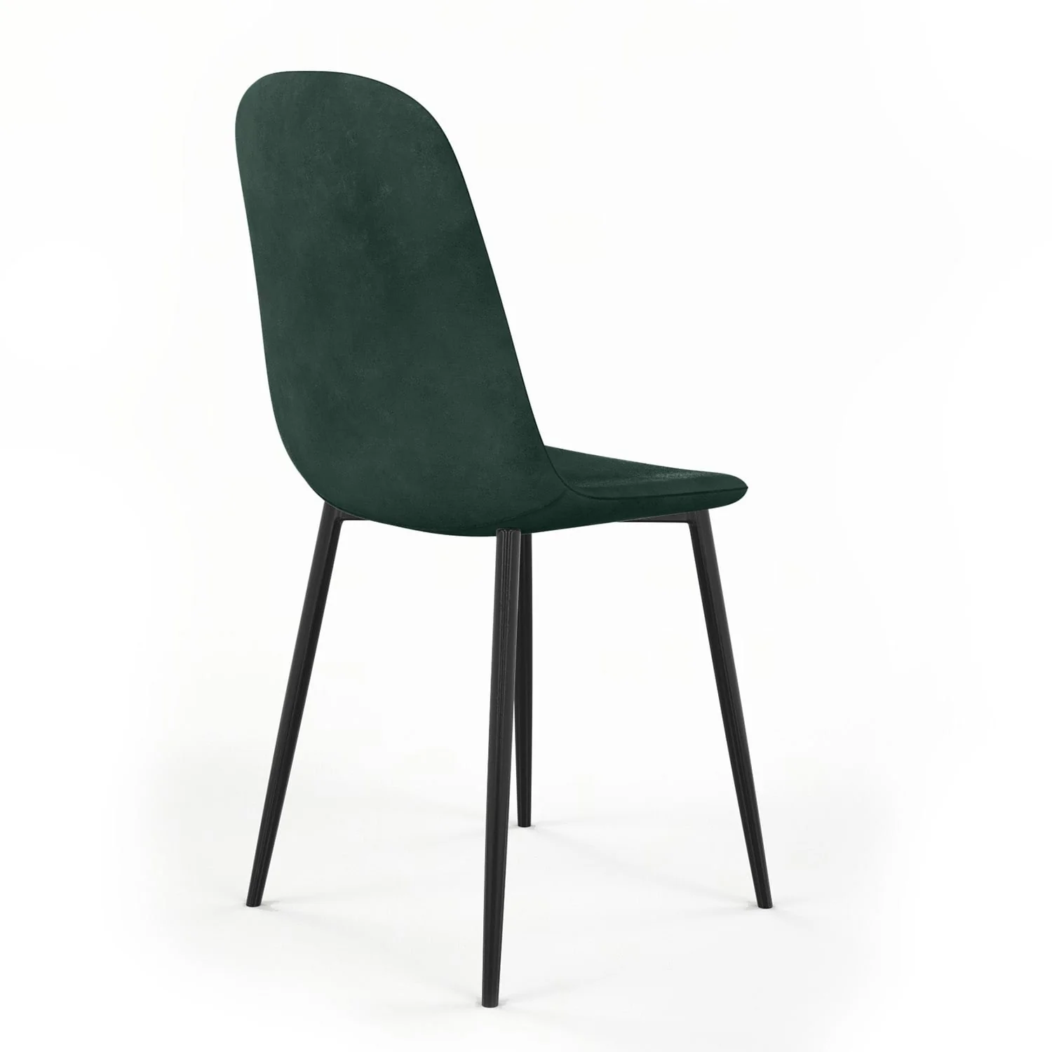 Chaise KLARY style scandinave en velours, pieds noirs - Image 34