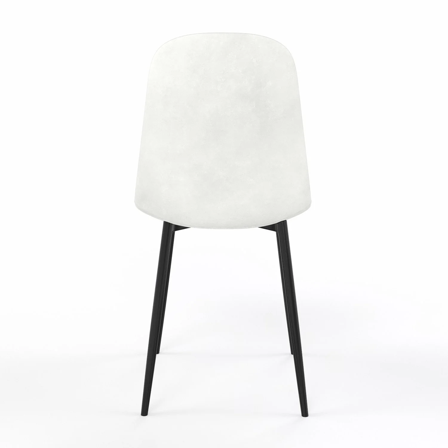 Chaise KLARY style scandinave en velours, pieds noirs - Image 5