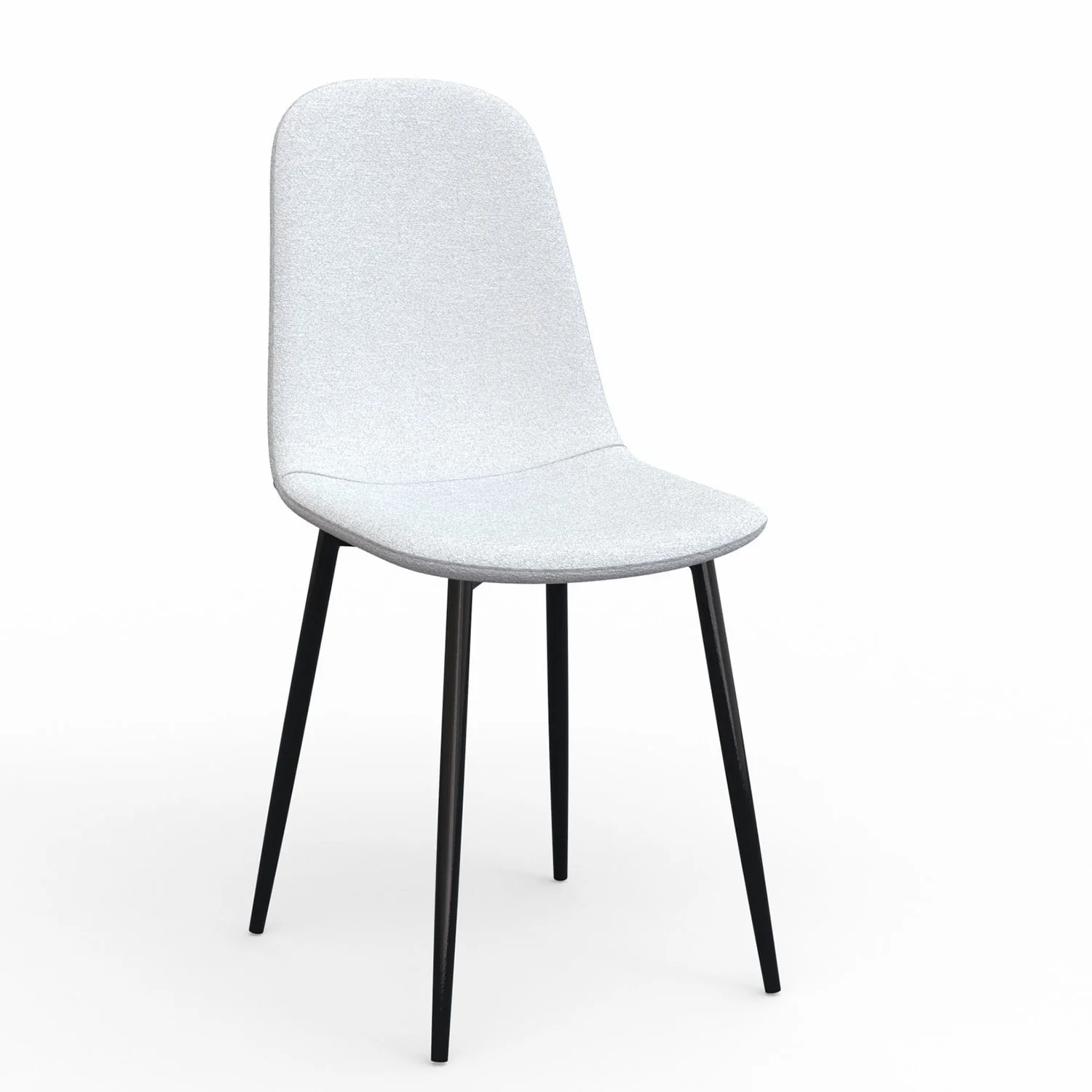 Chaise KLARY style scandinave en velours, pieds noirs - Image 8