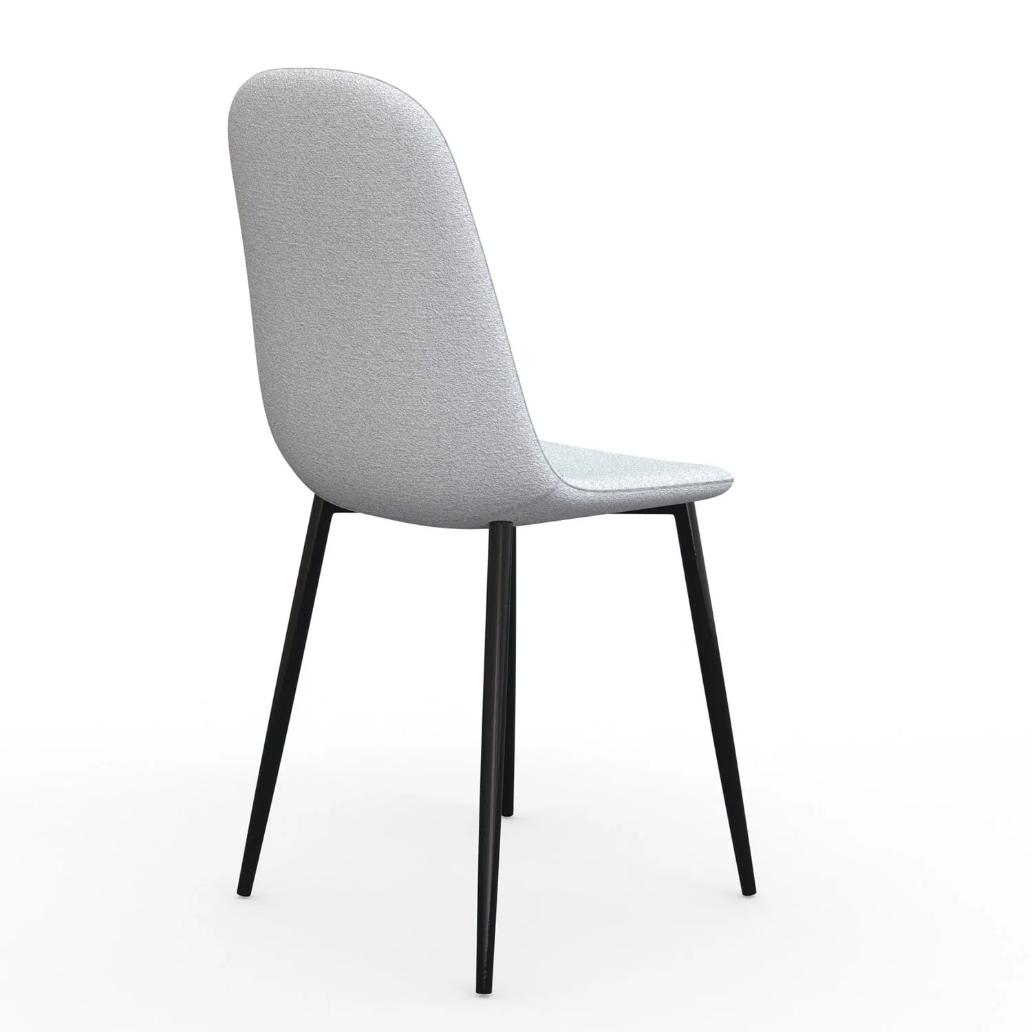 Chaise KLARY style scandinave en velours, pieds noirs - Image 9