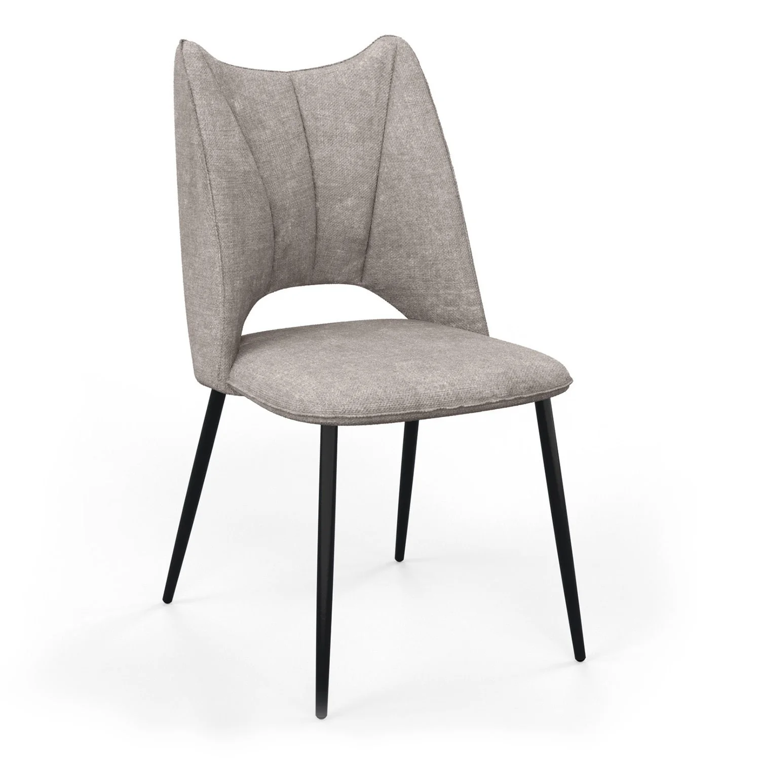 Chaise orthopédique en tissu, 51,5x60xH95,5cm - MADDY - Image 5