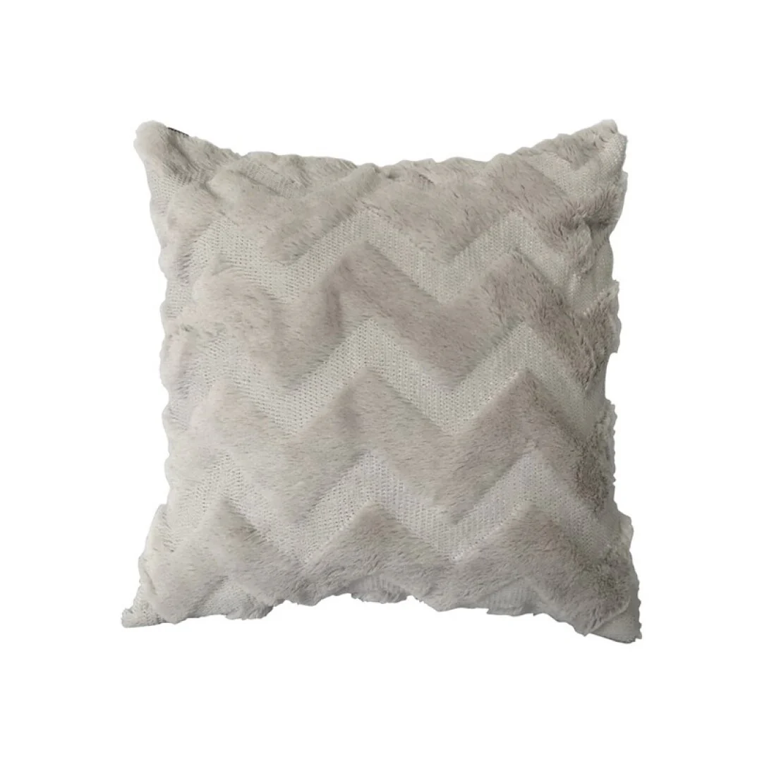 Coussin en peluche avec design en W, 43x43 cm, 400g - Image 4