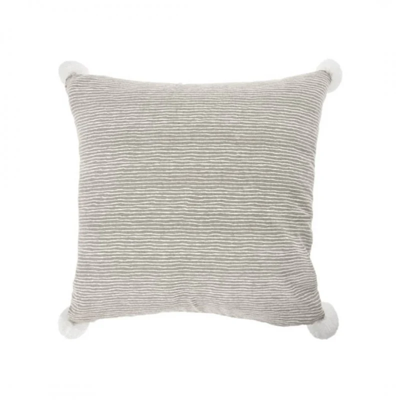 Coussin INDAH à pompons 45x45 - Image 4