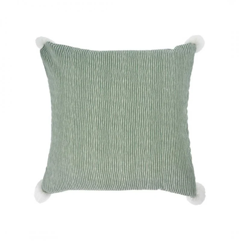 Coussin INDAH à pompons 45x45 - Image 5