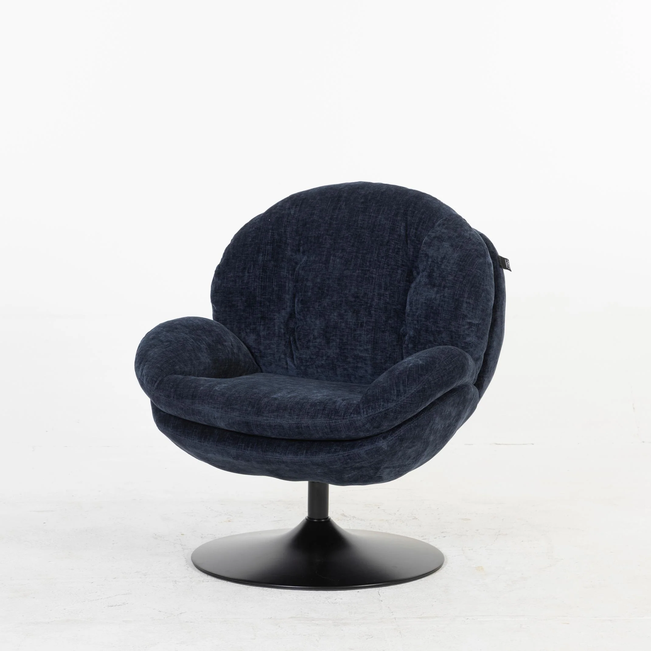 Milo Fauteuil rond design pivotant en tissu haute qualité, 85x70xH89CM - Image 11