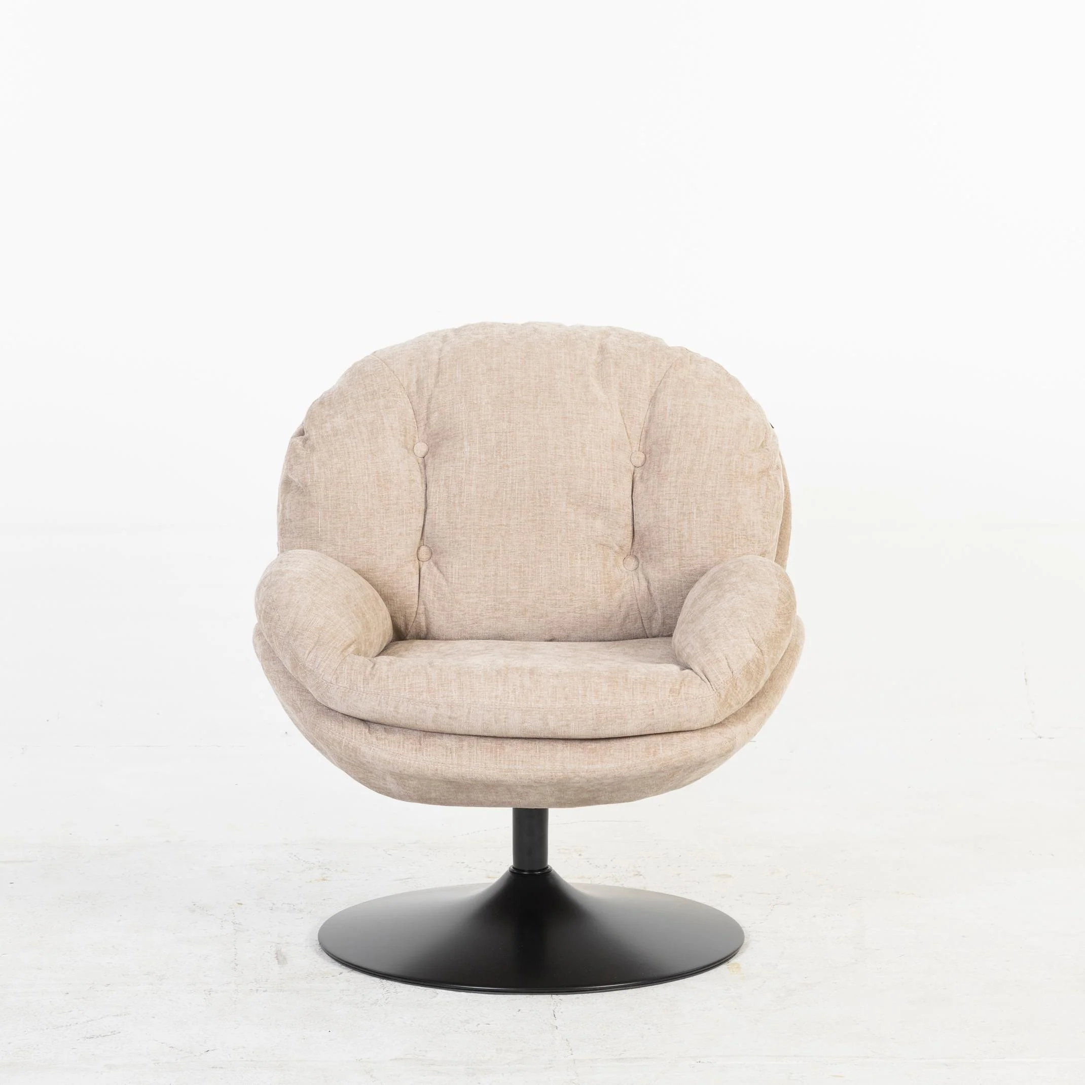 Milo Fauteuil rond design pivotant en tissu haute qualité, 85x70xH89CM - Image 18