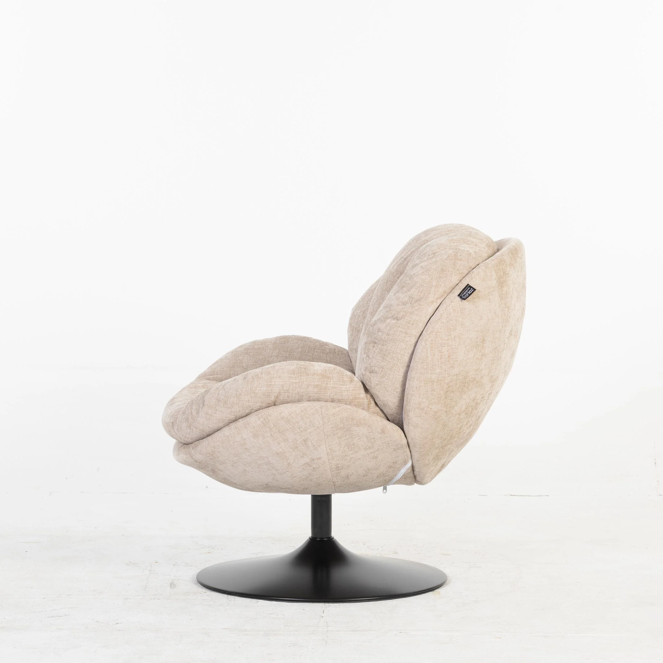 Milo Fauteuil rond design pivotant en tissu haute qualité, 85x70xH89CM - Image 20