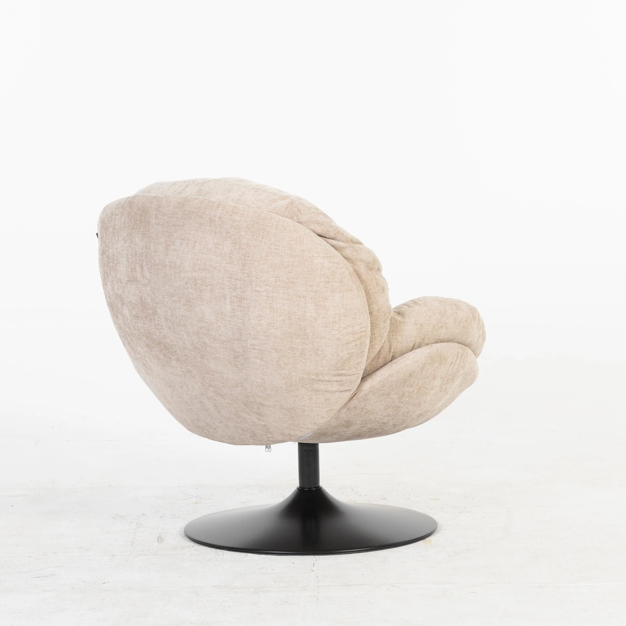 Milo Fauteuil rond design pivotant en tissu haute qualité, 85x70xH89CM - Image 22