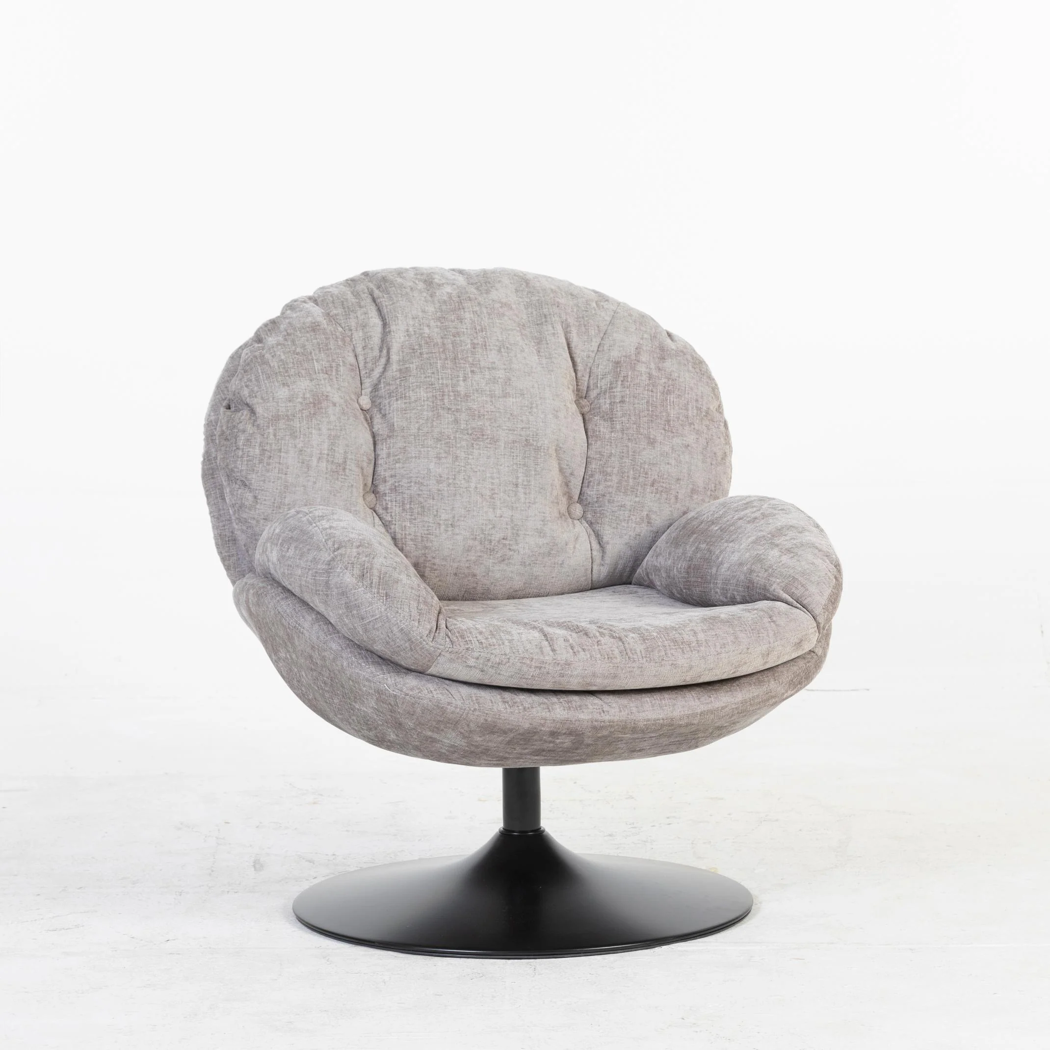 Milo Fauteuil rond design pivotant en tissu haute qualité, 85x70xH89CM - Image 25