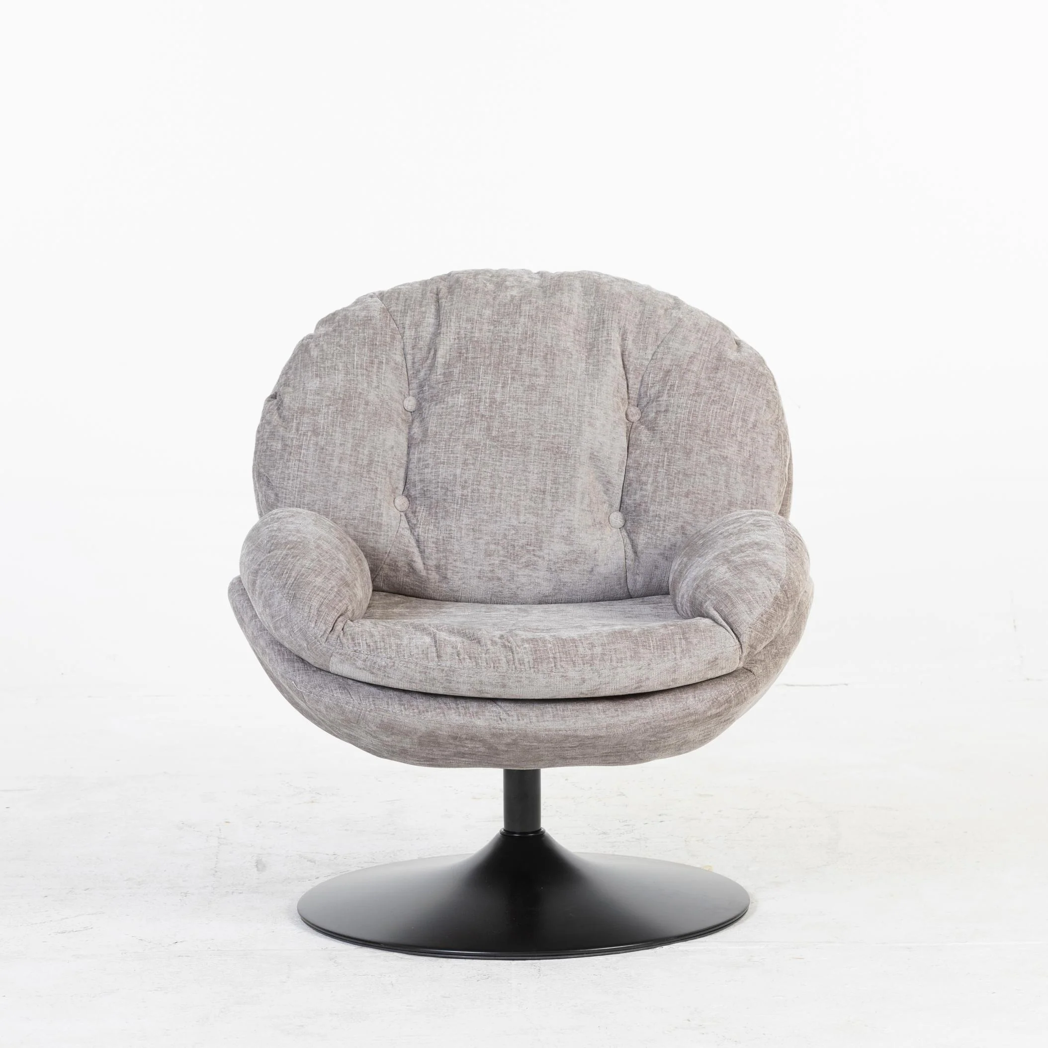 Milo Fauteuil rond design pivotant en tissu haute qualité, 85x70xH89CM - Image 26