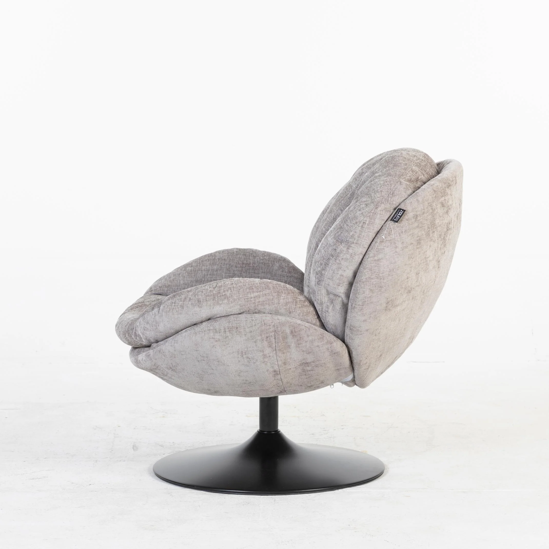 Milo Fauteuil rond design pivotant en tissu haute qualité, 85x70xH89CM - Image 28