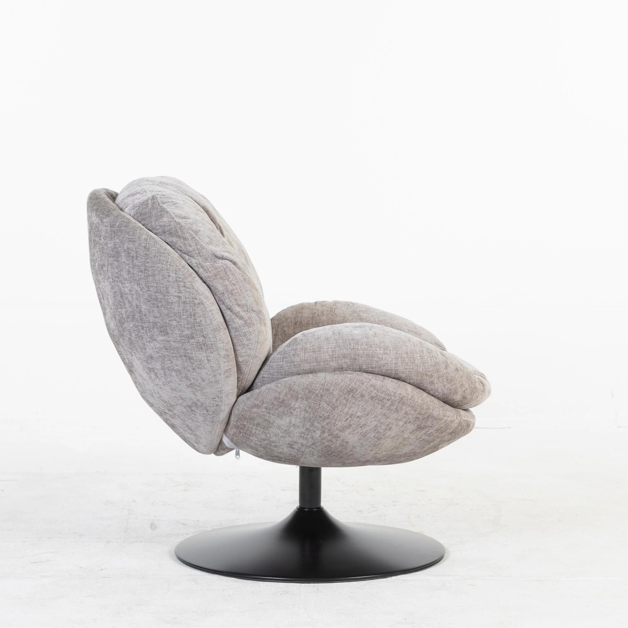 Milo Fauteuil rond design pivotant en tissu haute qualité, 85x70xH89CM - Image 31