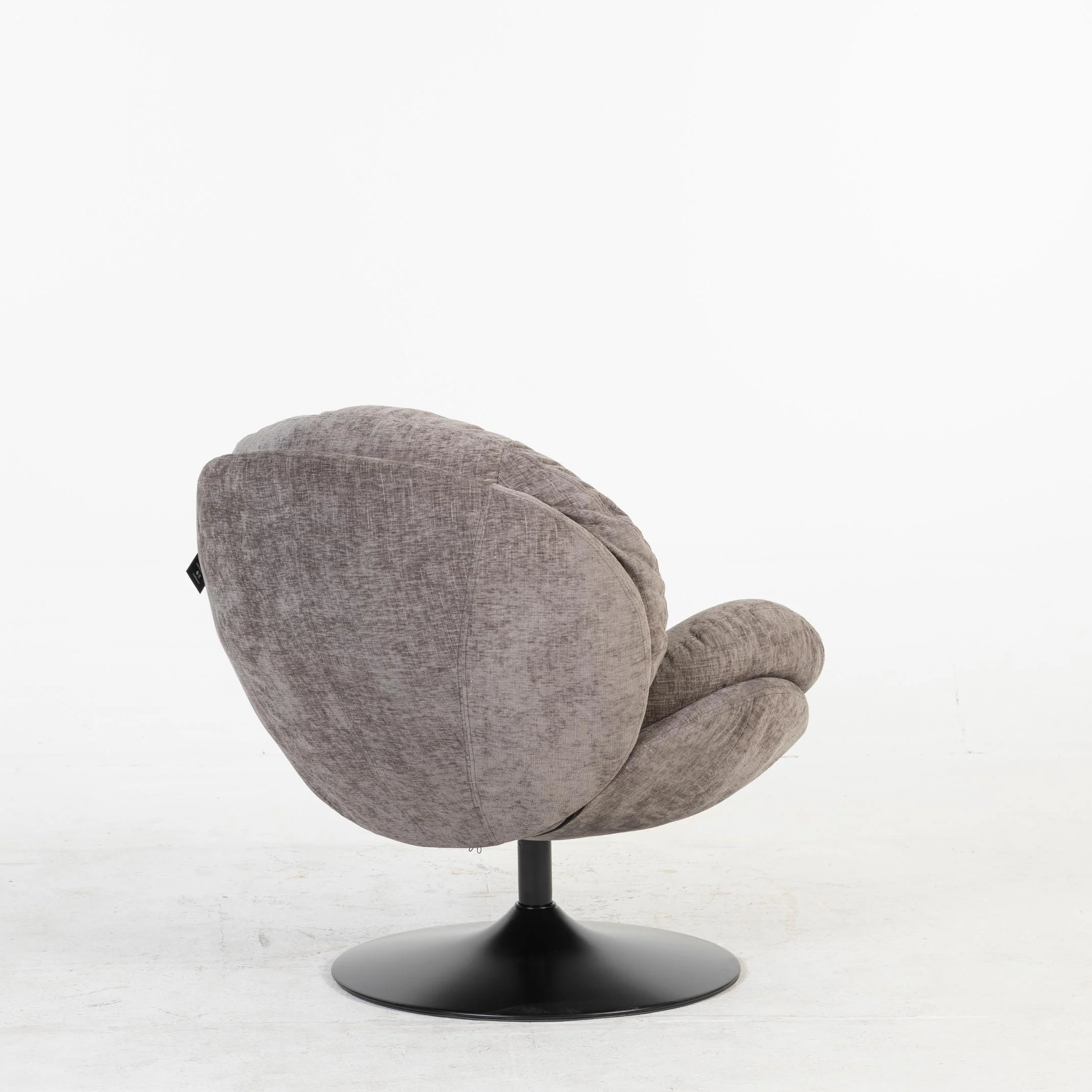 Milo Fauteuil rond design pivotant en tissu haute qualité, 85x70xH89CM - Image 7