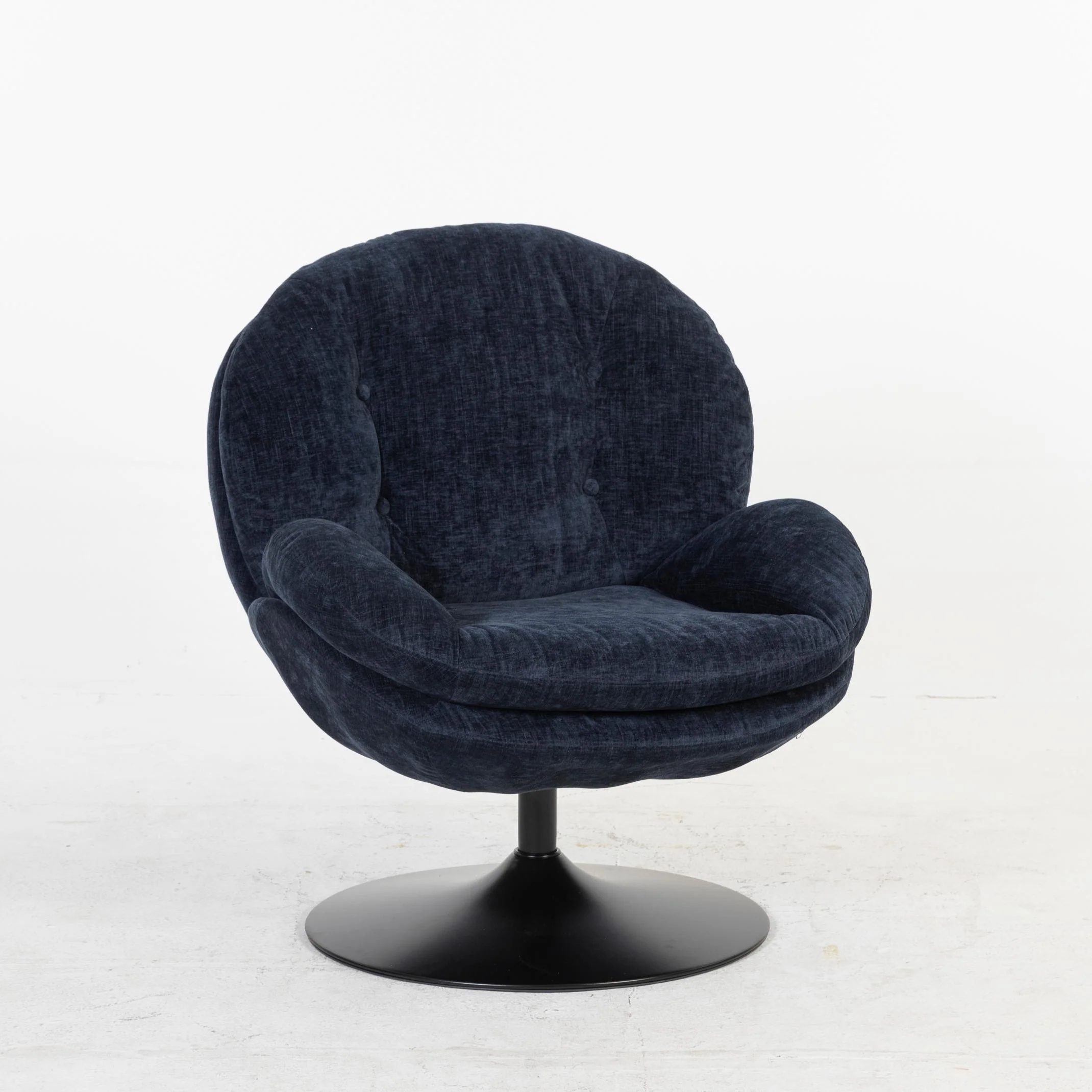 Milo Fauteuil rond design pivotant en tissu haute qualité, 85x70xH89CM - Image 9