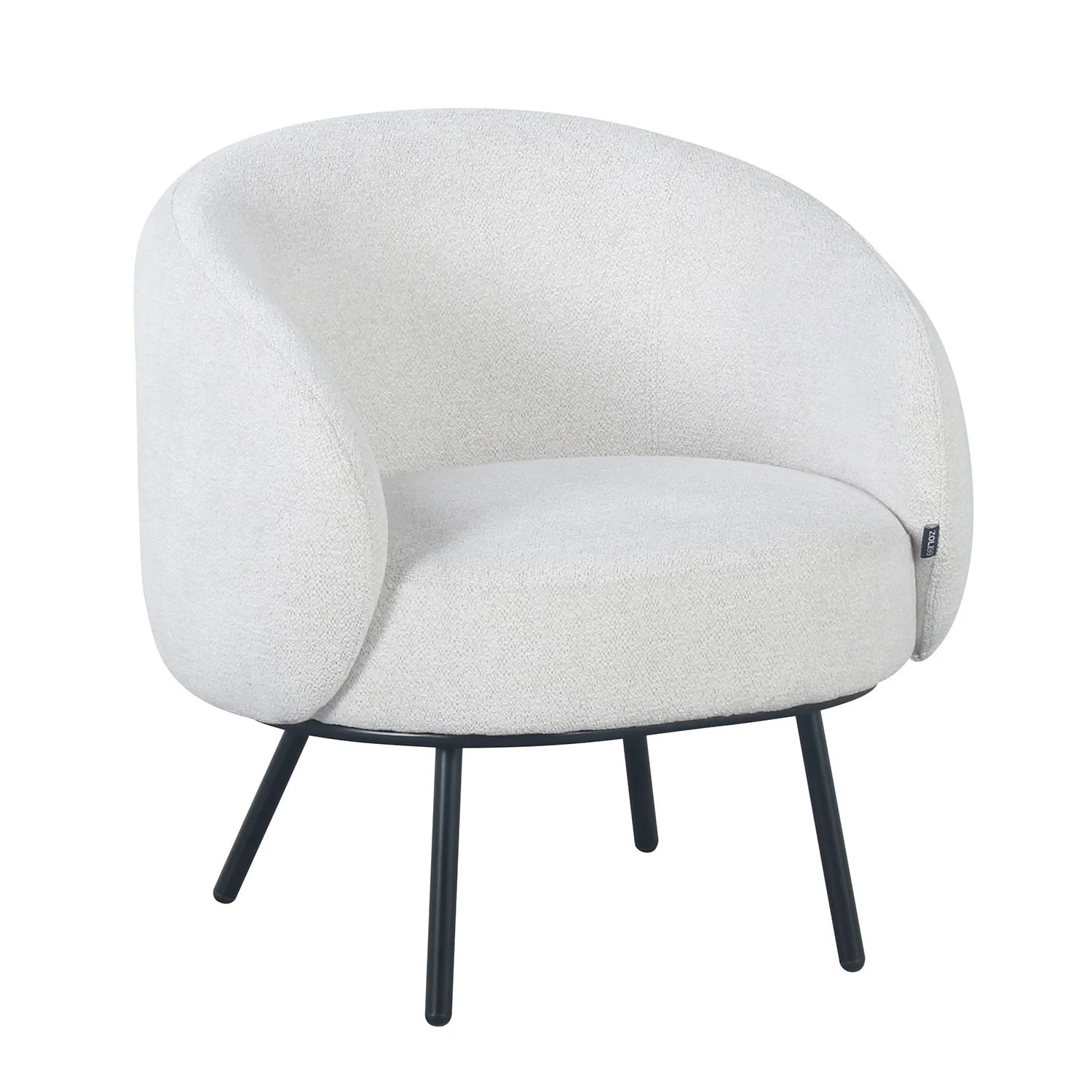 Fauteuil CLOUD arrondi en tissu haute qualité, 74x68xH74 cm - Image 11