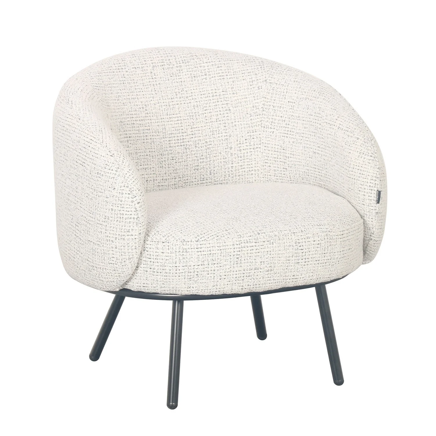 Fauteuil CLOUD arrondi en tissu haute qualité, 74x68xH74 cm - Image 15