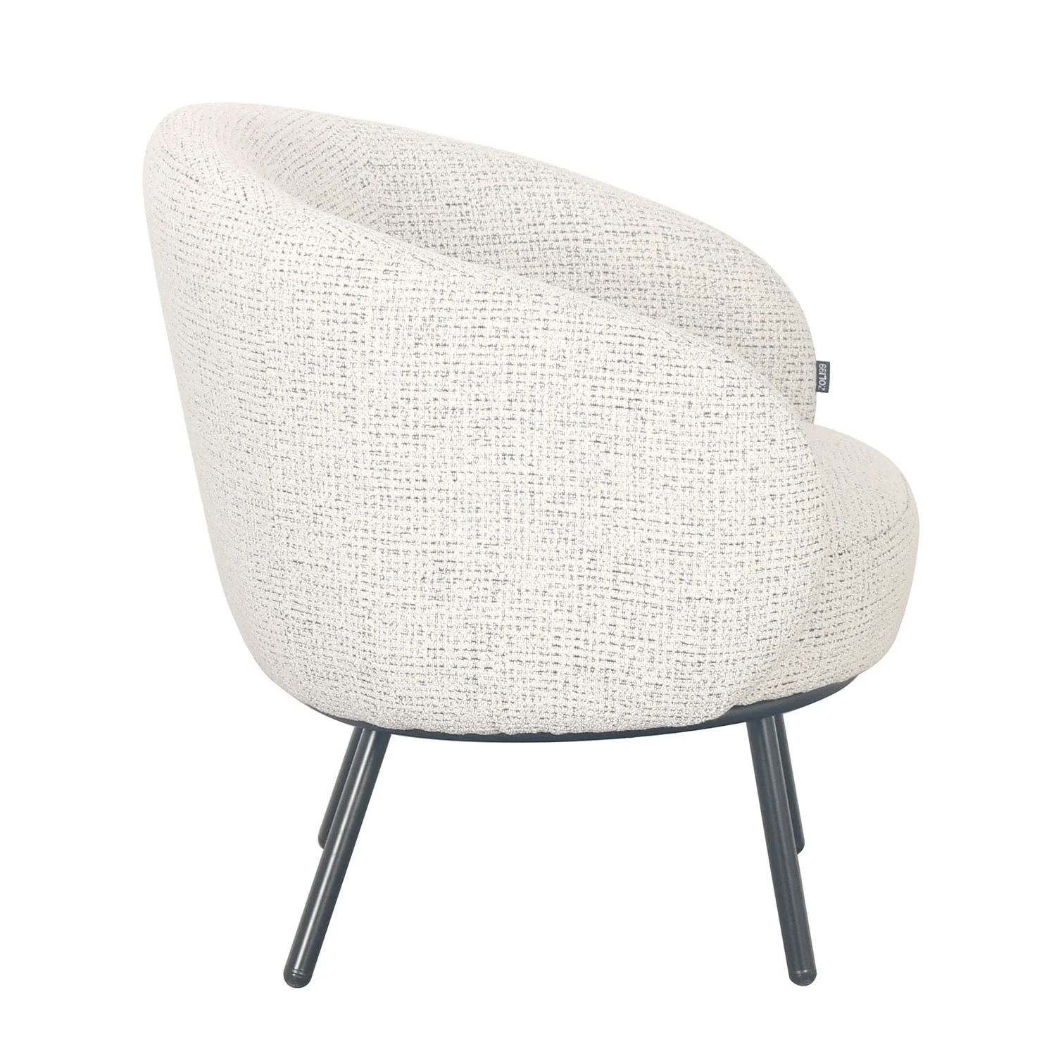 Fauteuil CLOUD arrondi en tissu haute qualité, 74x68xH74 cm - Image 17