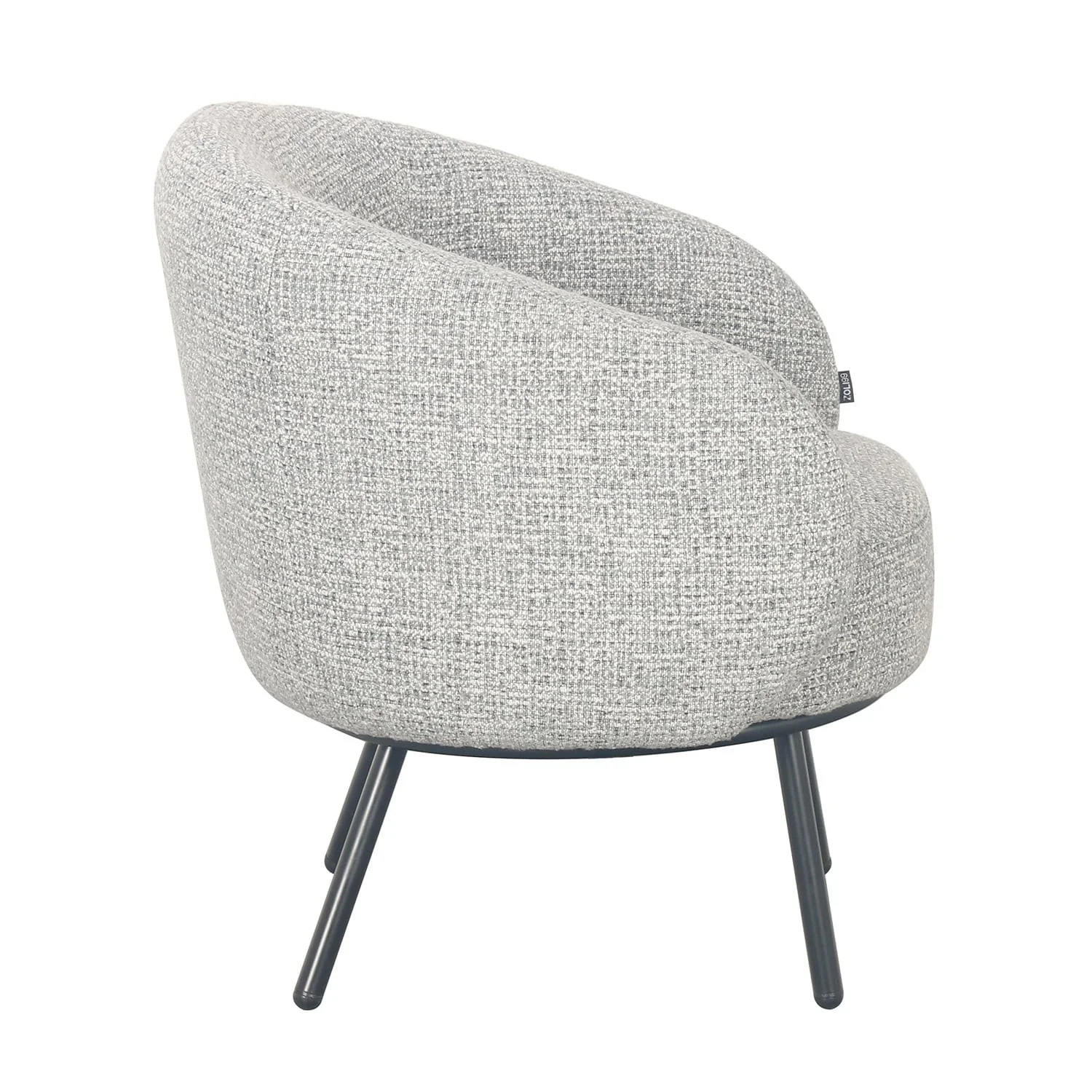 Fauteuil CLOUD arrondi en tissu haute qualité, 74x68xH74 cm - Image 27