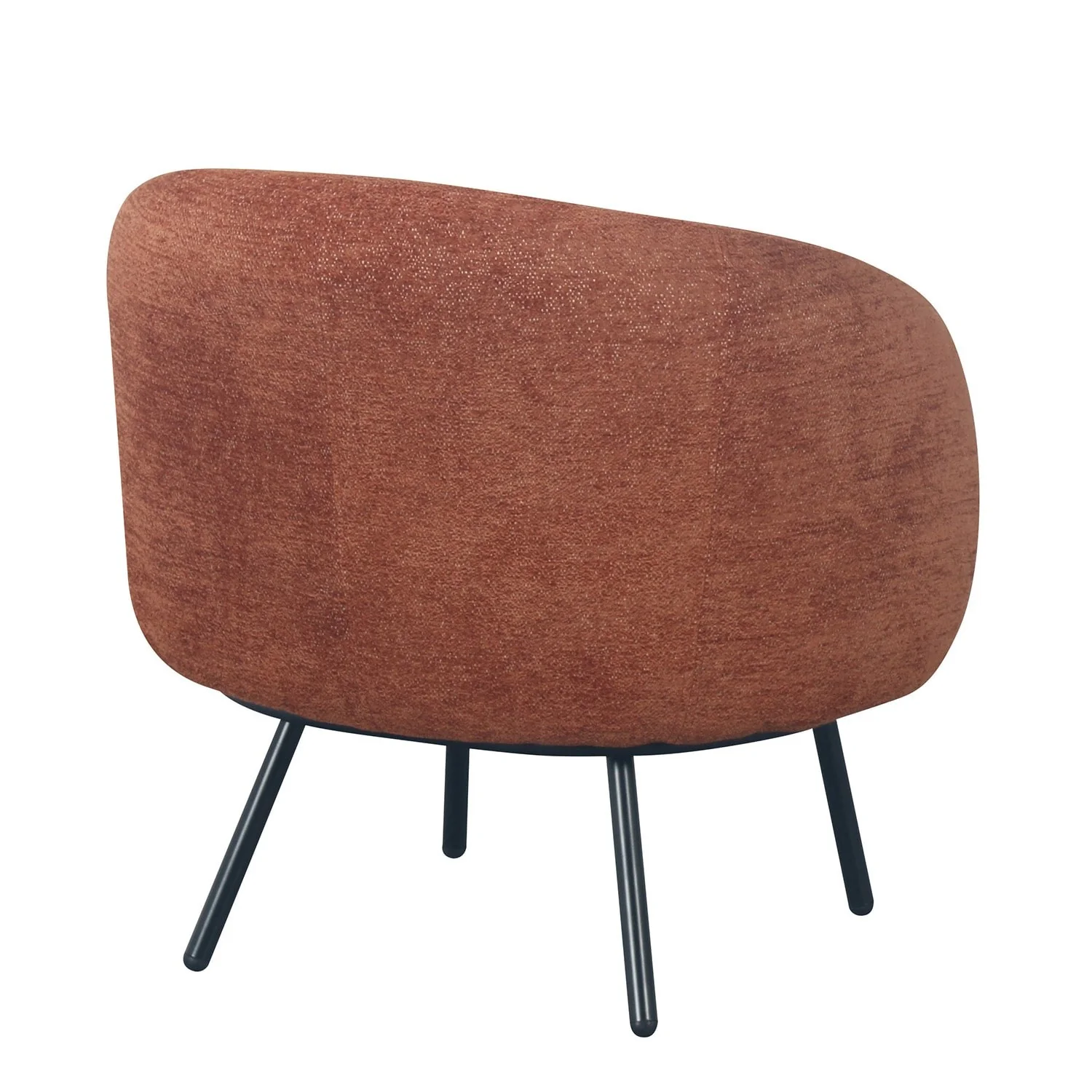 Fauteuil CLOUD arrondi en tissu haute qualité, 74x68xH74 cm - Image 4