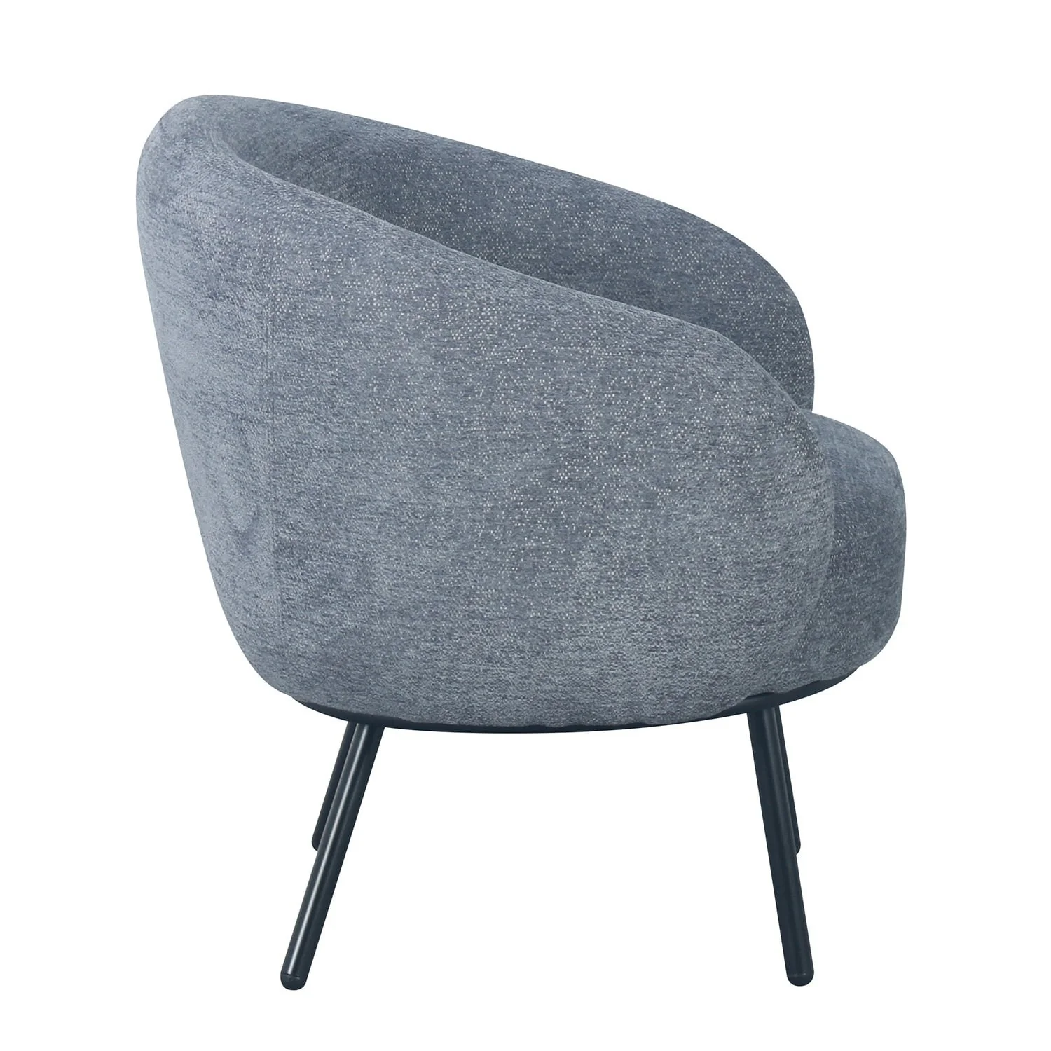 Fauteuil CLOUD arrondi en tissu haute qualité, 74x68xH74 cm - Image 8