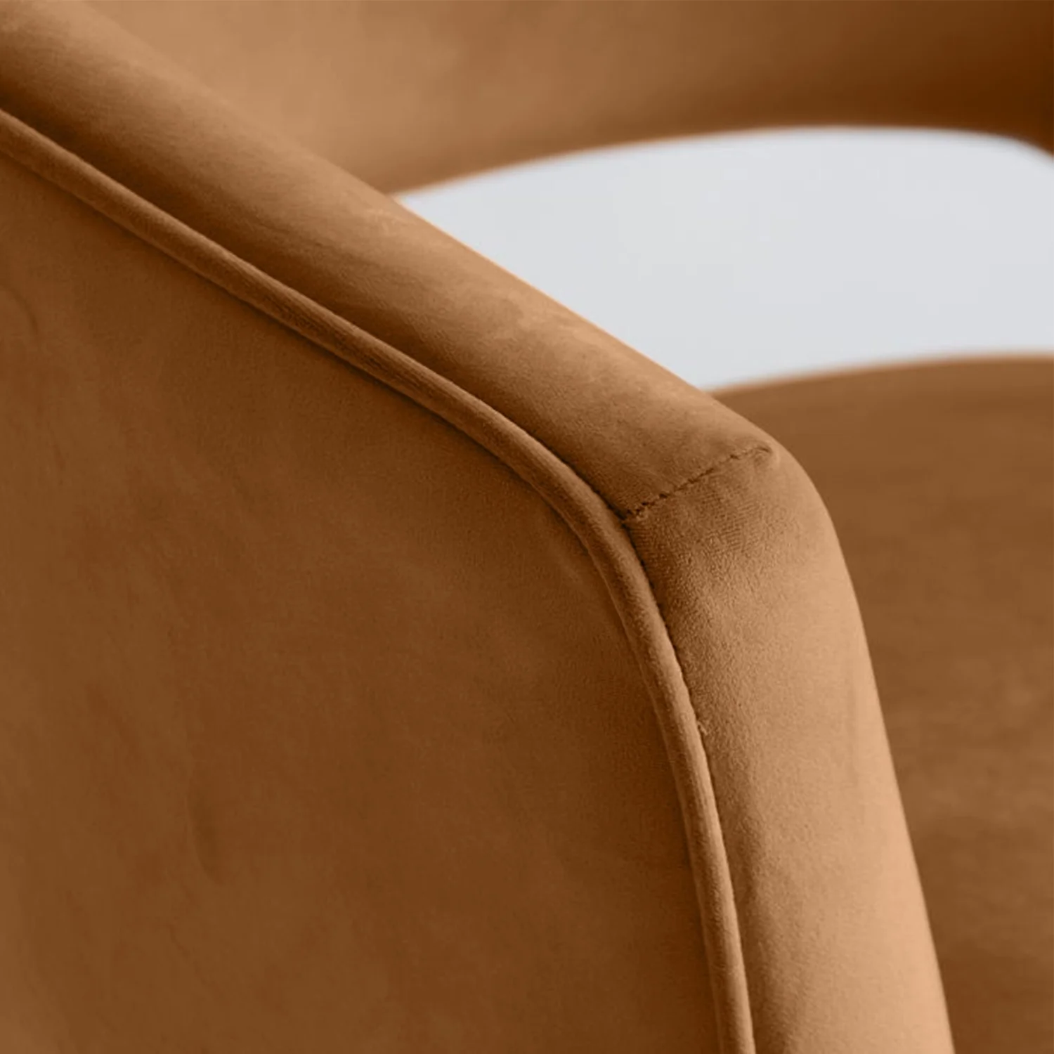 Fauteuil d'appoint en velours anti tache pieds dorés-Mazio - Image 75