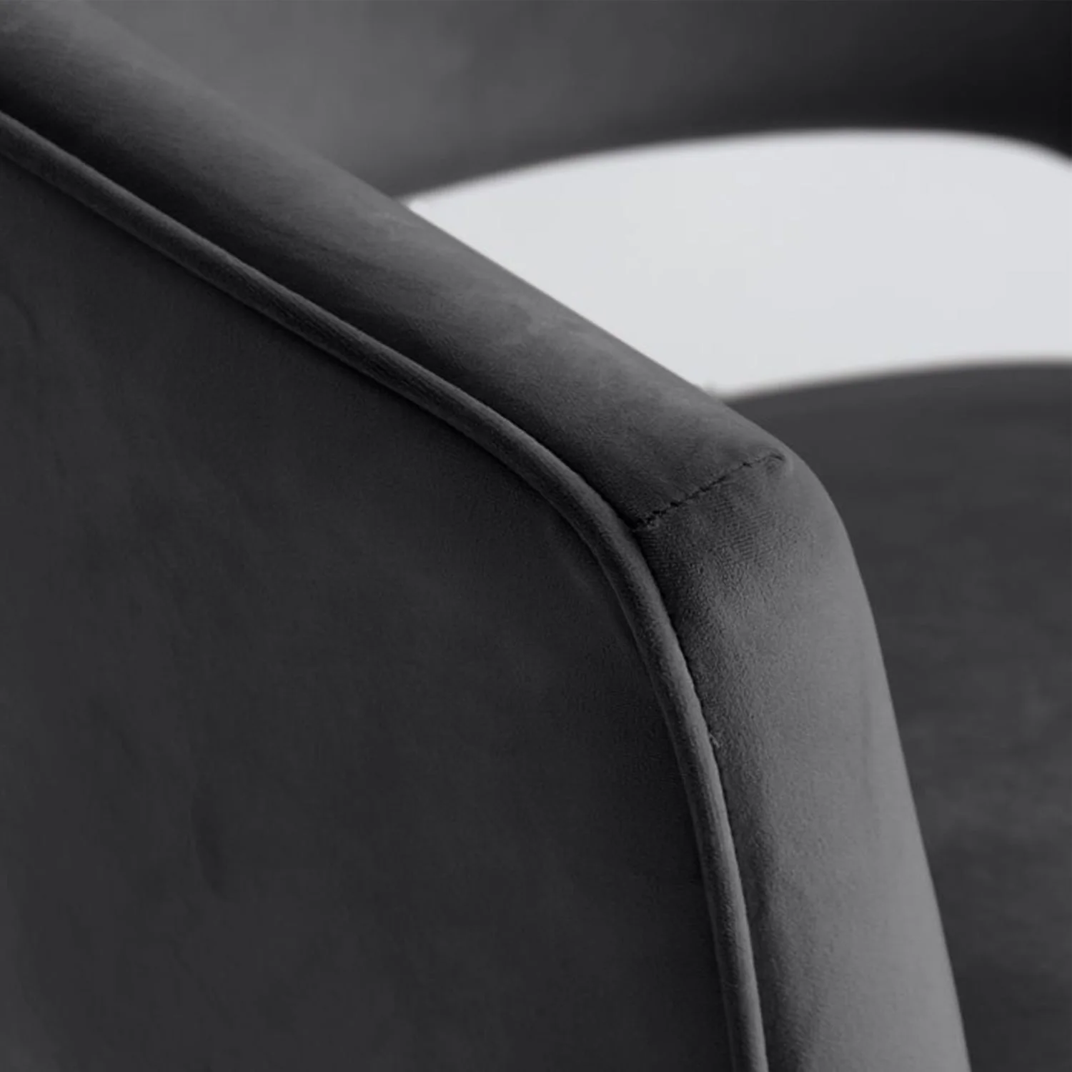 Fauteuil d'appoint en velours anti tache pieds dorés-Mazio - Image 92