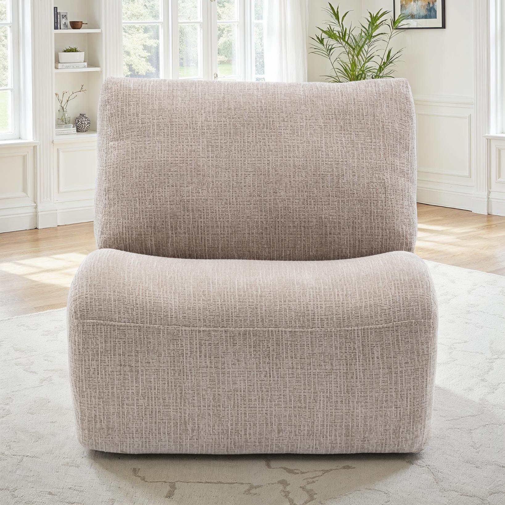 Fauteuil pivotant en tissu anti tache, 81x94xH82CM - CHARLIE - Image 7