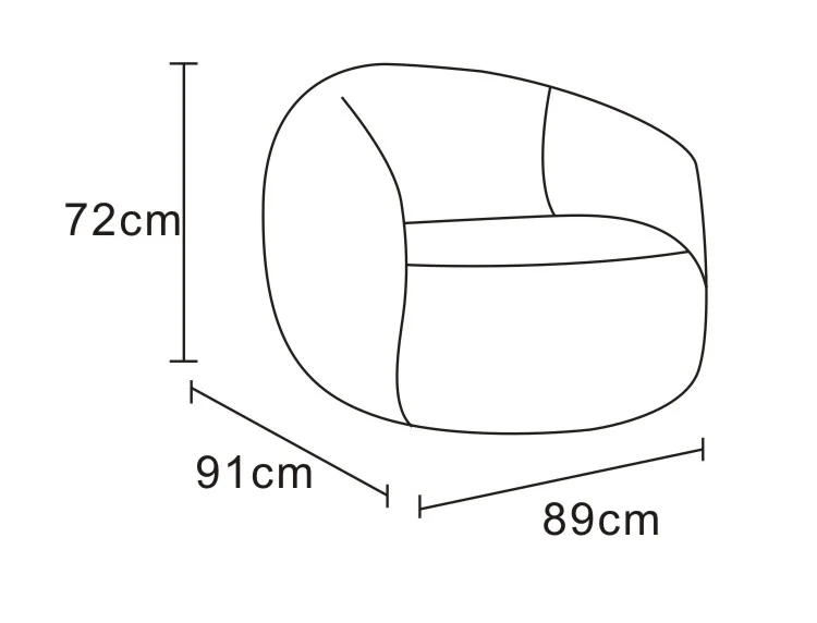 Fauteuil pivotant en tissu anti tache, 89x91xH72CM - INERA - Image 13