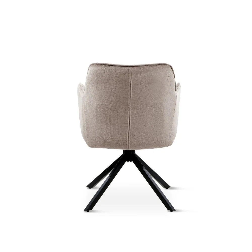 Chaise en tissu anti tache pivotante, 63x54xH81,5CM-OLIVIA - Image 10