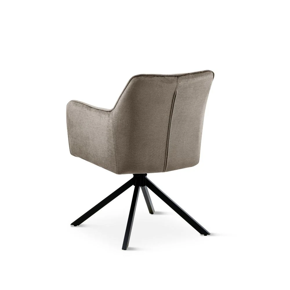 Chaise en tissu anti tache pivotante, 63x54xH81,5CM-OLIVIA - Image 12