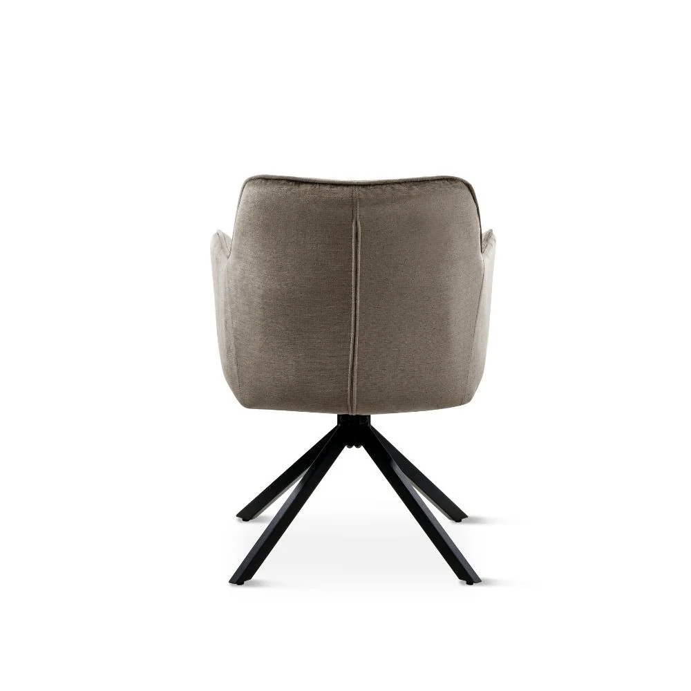 Chaise en tissu anti tache pivotante, 63x54xH81,5CM-OLIVIA - Image 14