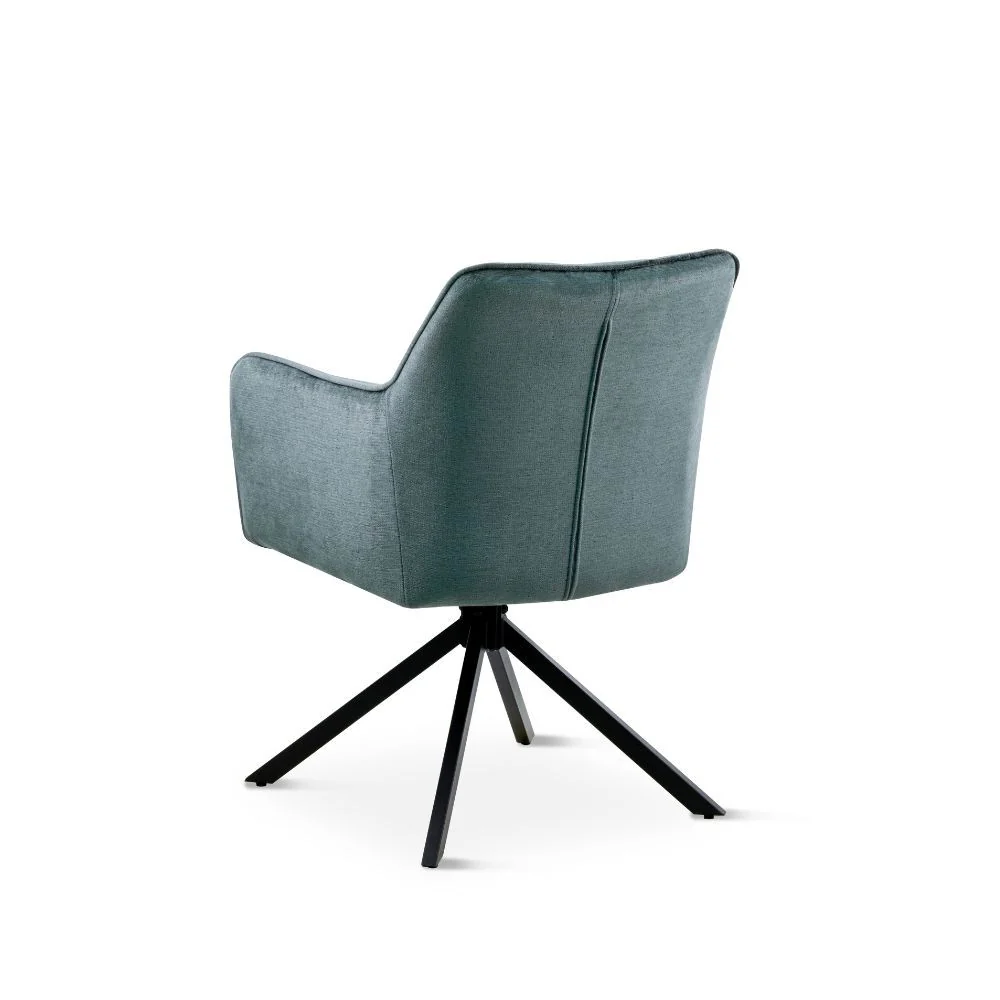 Chaise en tissu anti tache pivotante, 63x54xH81,5CM-OLIVIA - Image 19