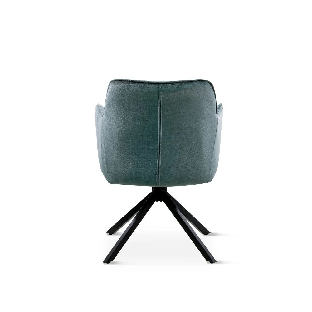 Chaise en tissu anti tache pivotante, 63x54xH81,5CM-OLIVIA - Image 20