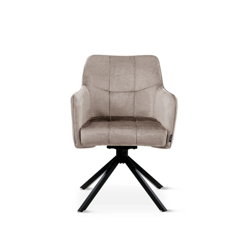 Chaise en tissu anti tache pivotante, 63x54xH81,5CM-OLIVIA - Image 7