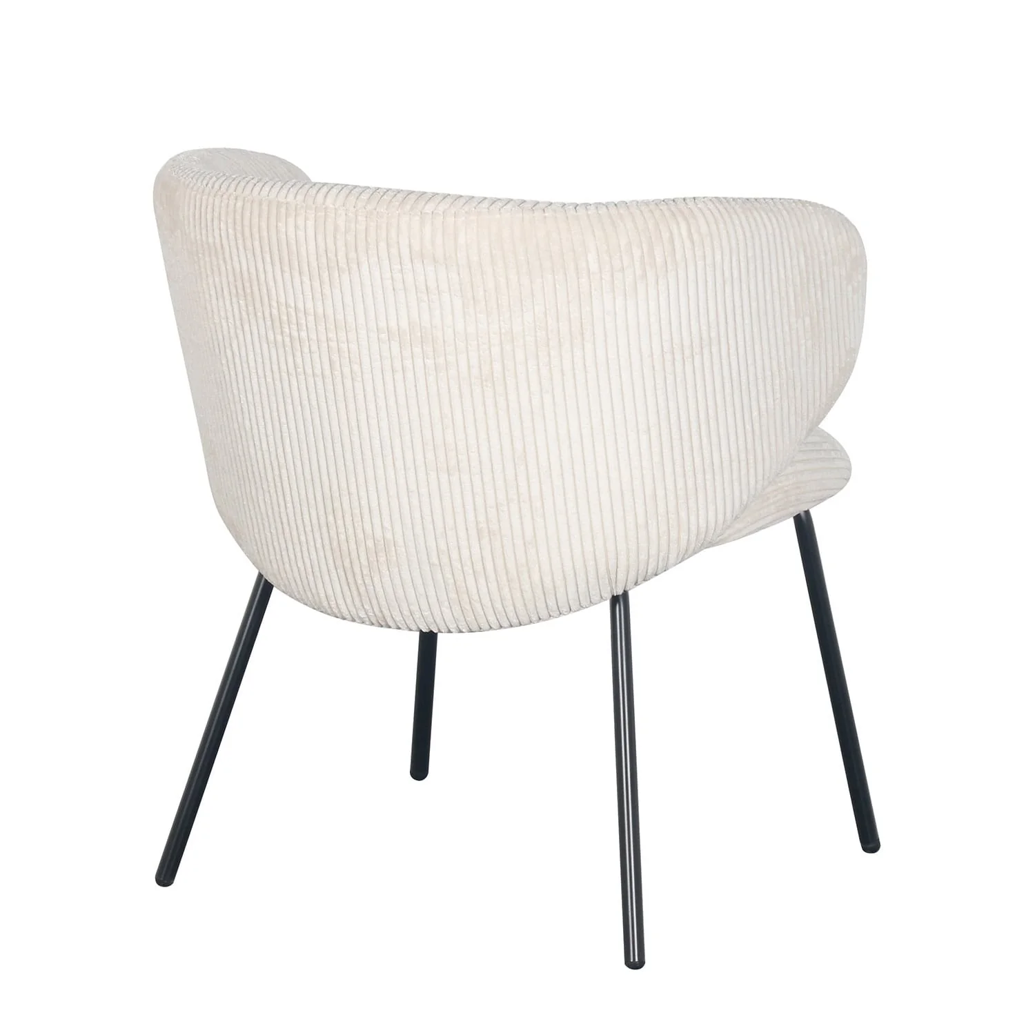 Fauteuil d’appoint en velours cotelé, 68x62xH79CM - ELISA - Image 5