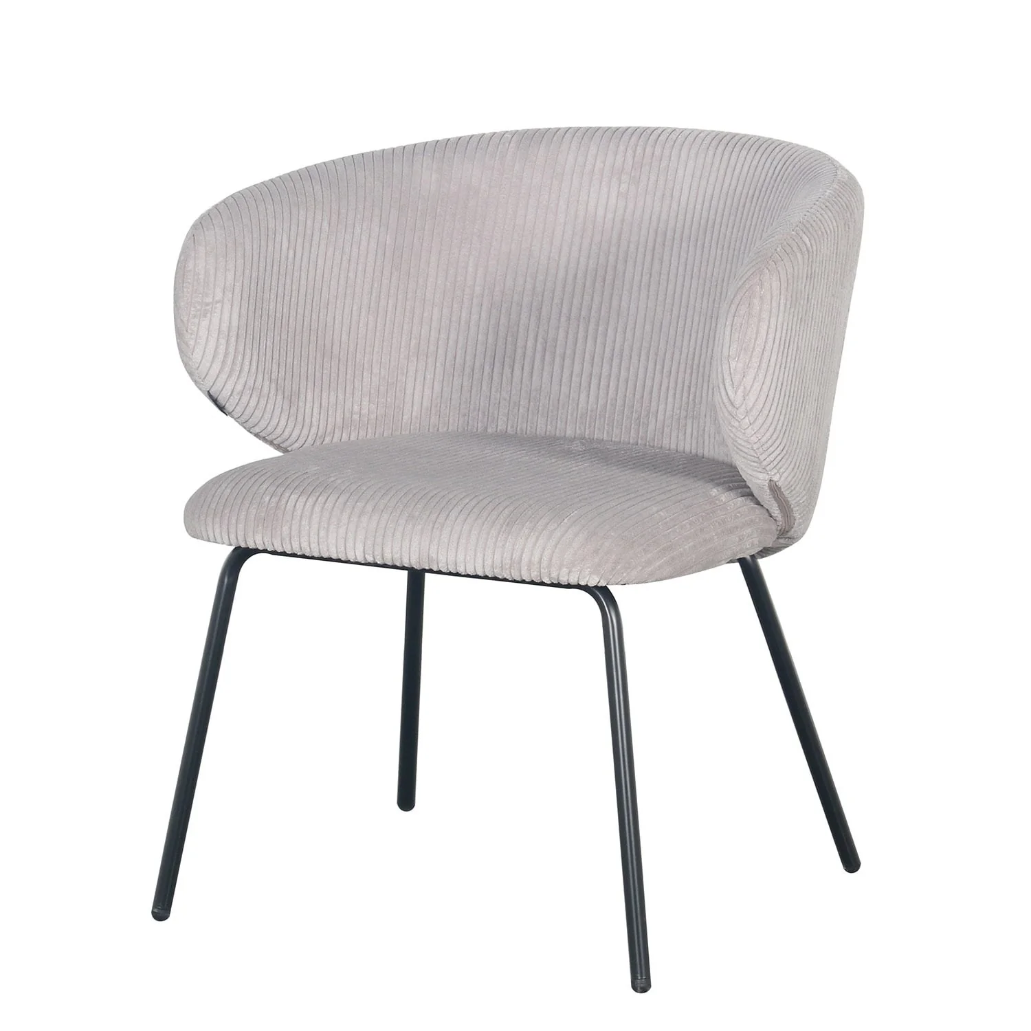 Fauteuil d’appoint en velours cotelé, 68x62xH79CM - ELISA - Image 6