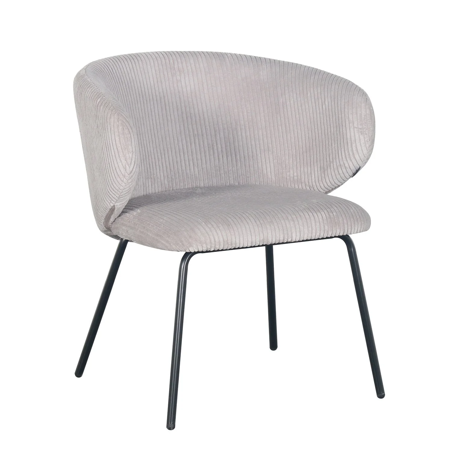 Fauteuil d’appoint en velours cotelé, 68x62xH79CM - ELISA - Image 8