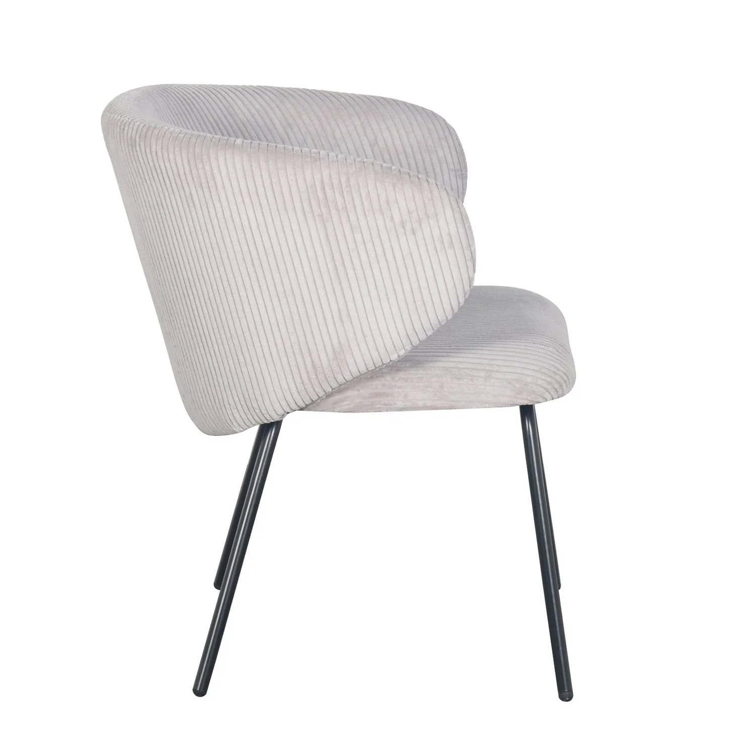 Fauteuil d’appoint en velours cotelé, 68x62xH79CM - ELISA - Image 9