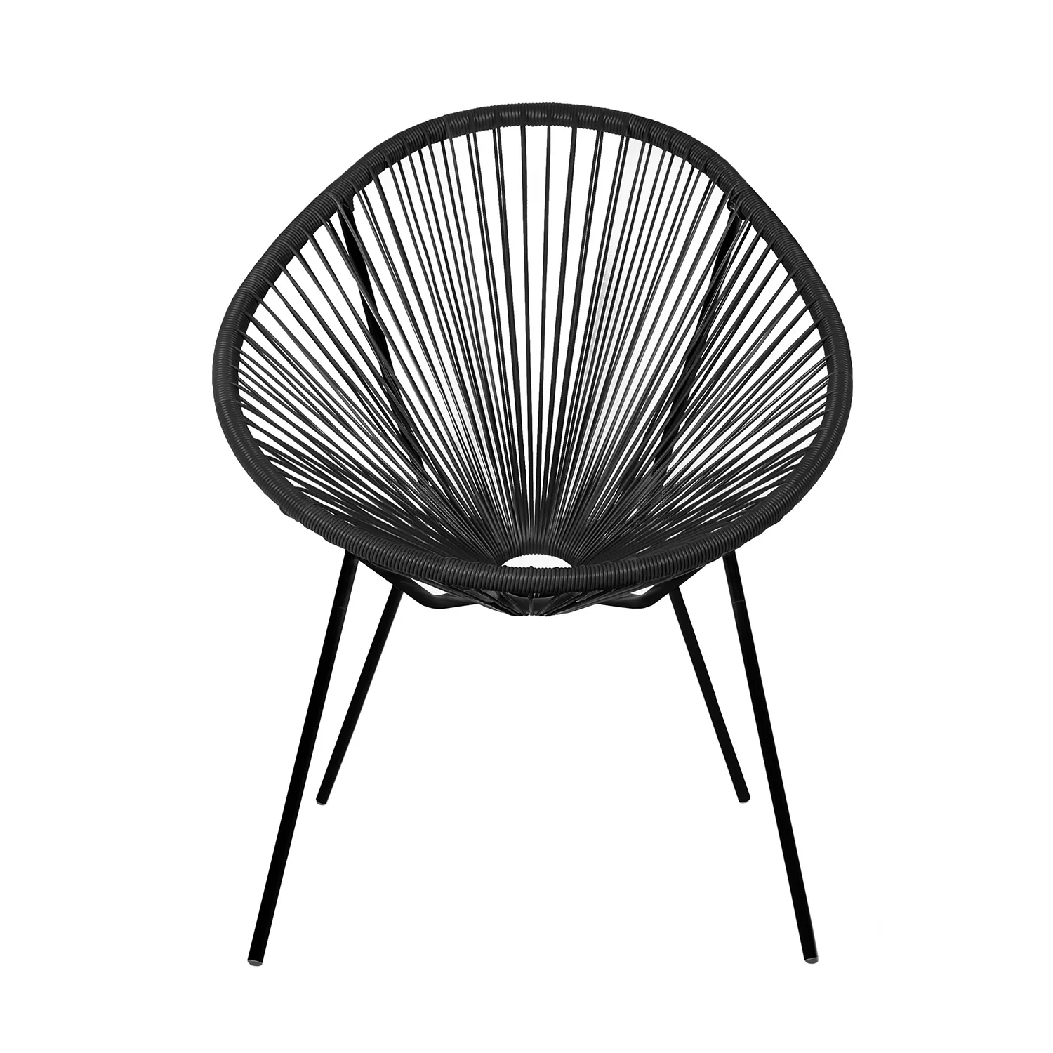 Fauteuil lounge en acier et polyrotin, 72x80xH83CM - ACAPULCO - Image 10