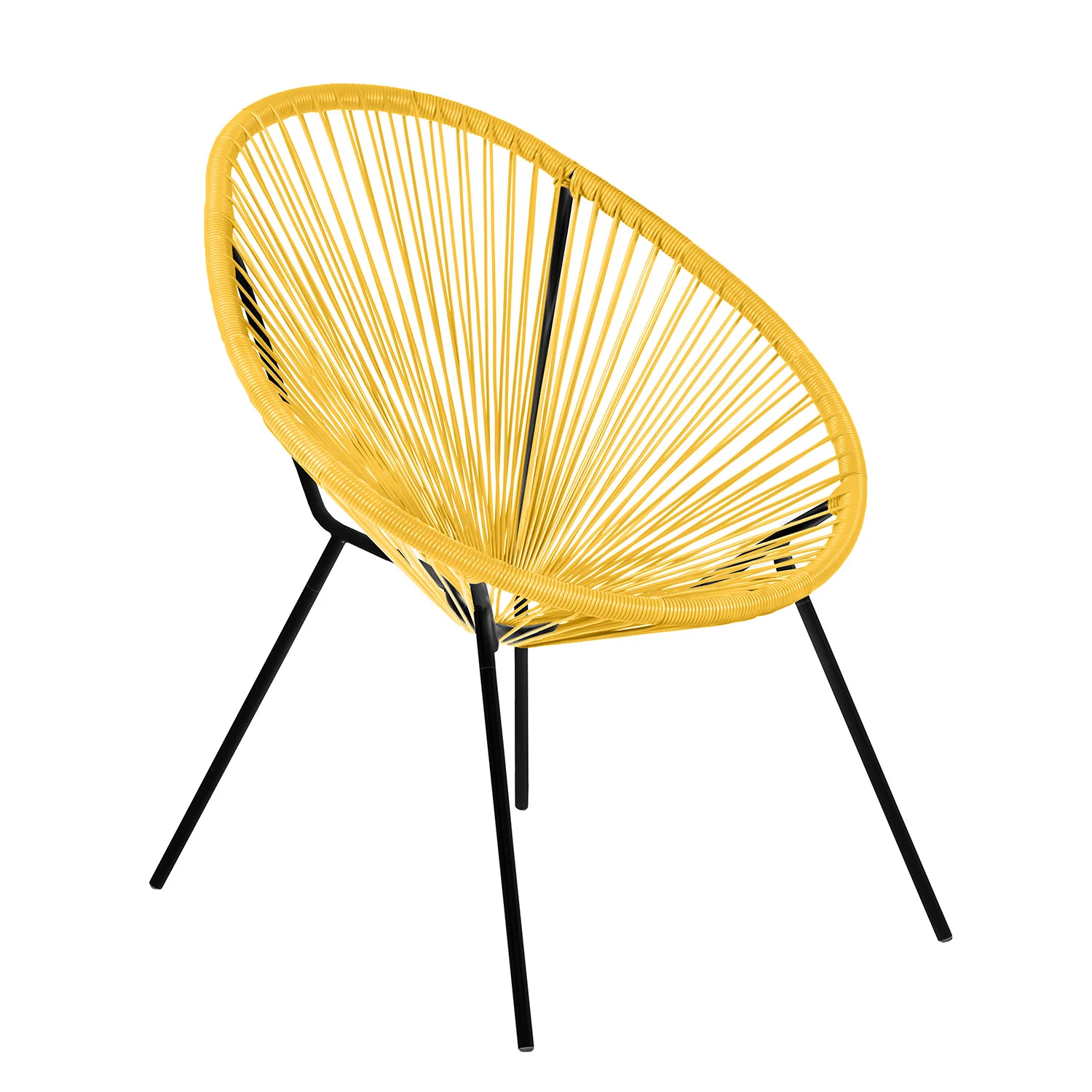 Fauteuil lounge en acier et polyrotin, 72x80xH83CM - ACAPULCO - Image 18