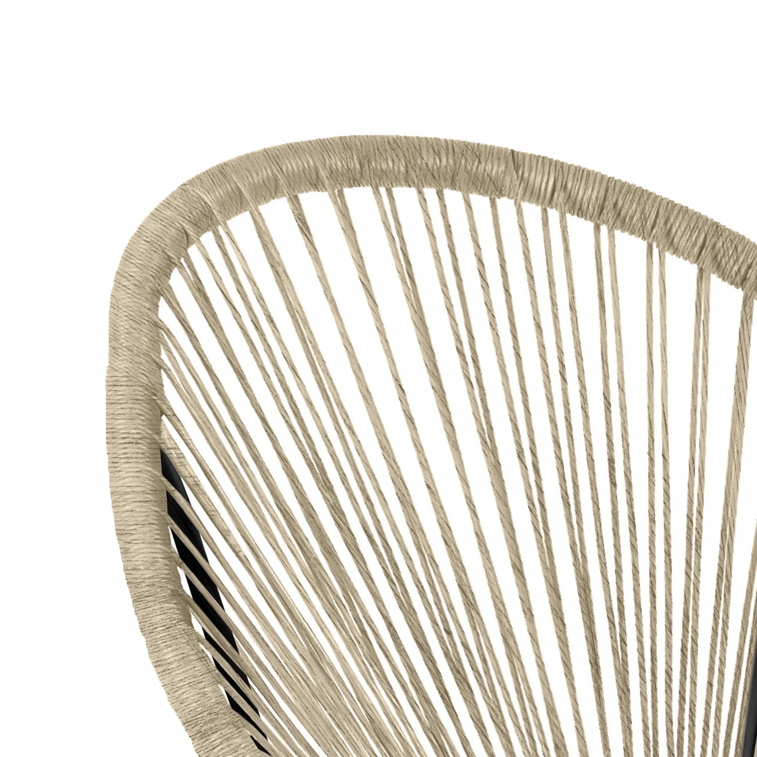 Fauteuil lounge en acier et polyrotin, 72x80xH83CM - ACAPULCO - Image 26