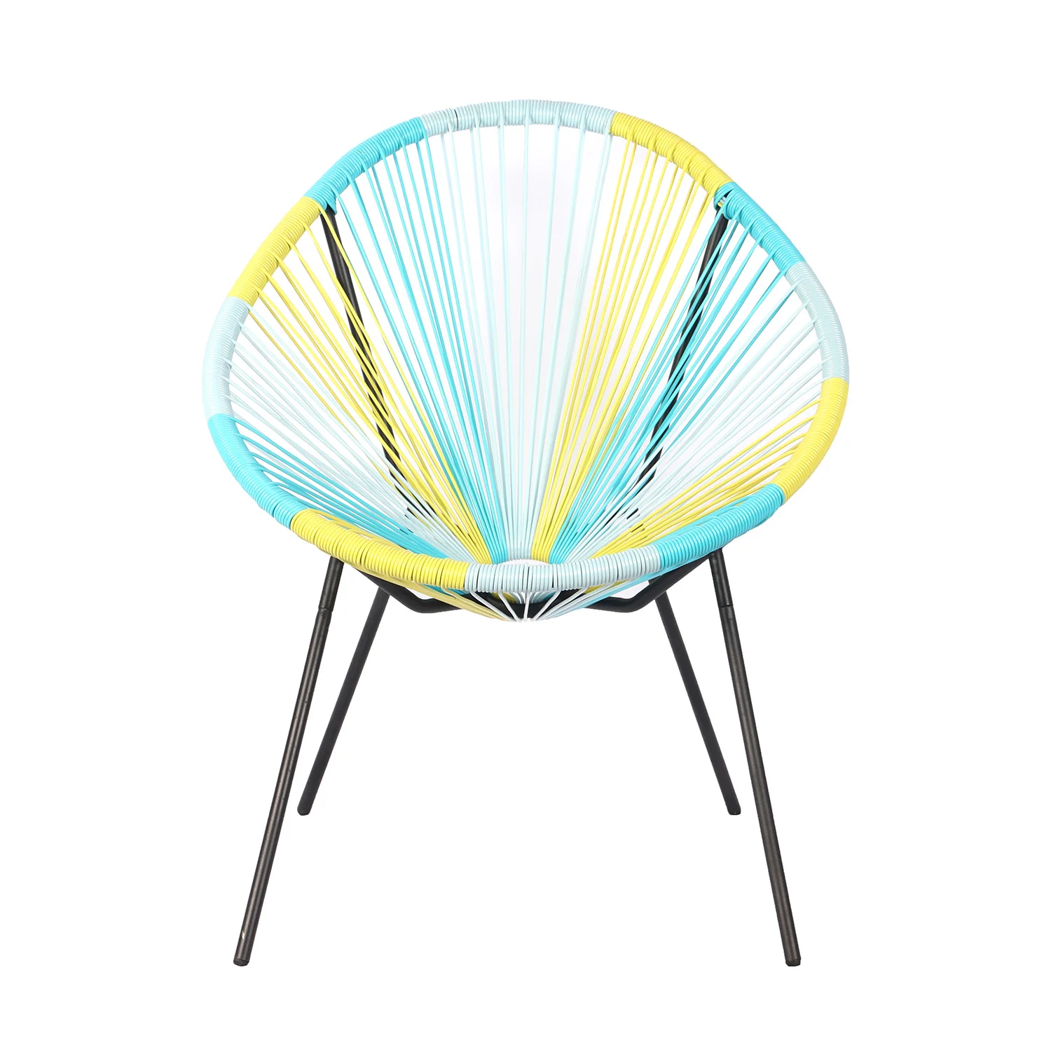 Fauteuil lounge en acier et polyrotin, 72x80xH83CM - ACAPULCO - Image 28