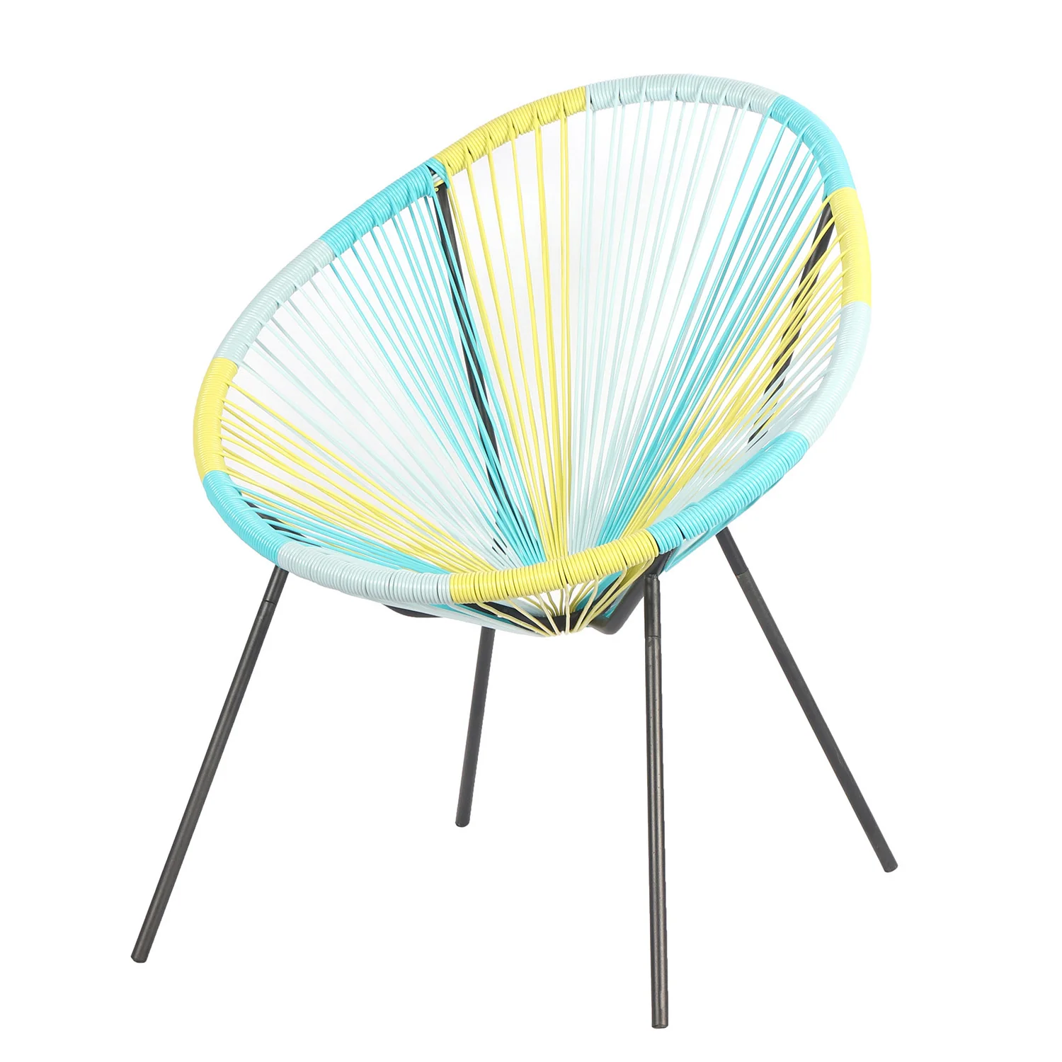 Fauteuil lounge en acier et polyrotin, 72x80xH83CM - ACAPULCO - Image 29