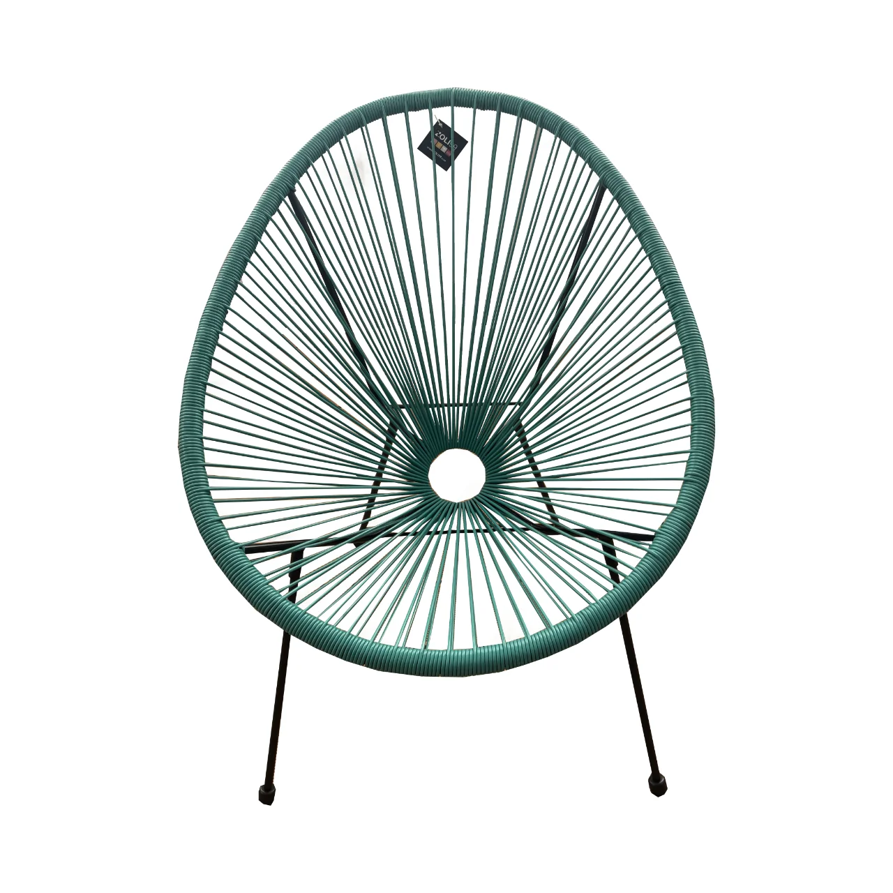 Fauteuil lounge en acier et polyrotin, 72x80xH83CM - ACAPULCO - Image 3