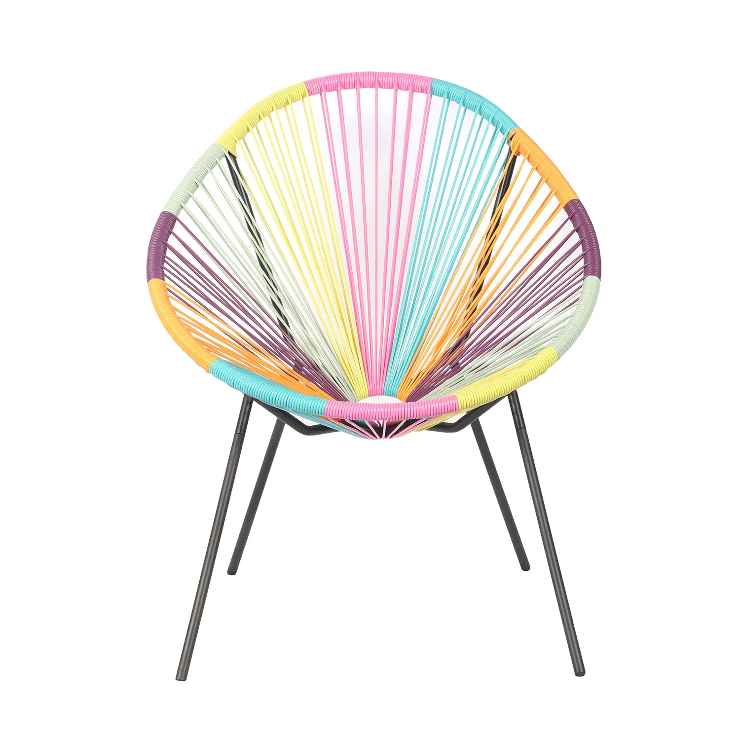 Fauteuil lounge en acier et polyrotin, 72x80xH83CM - ACAPULCO - Image 33