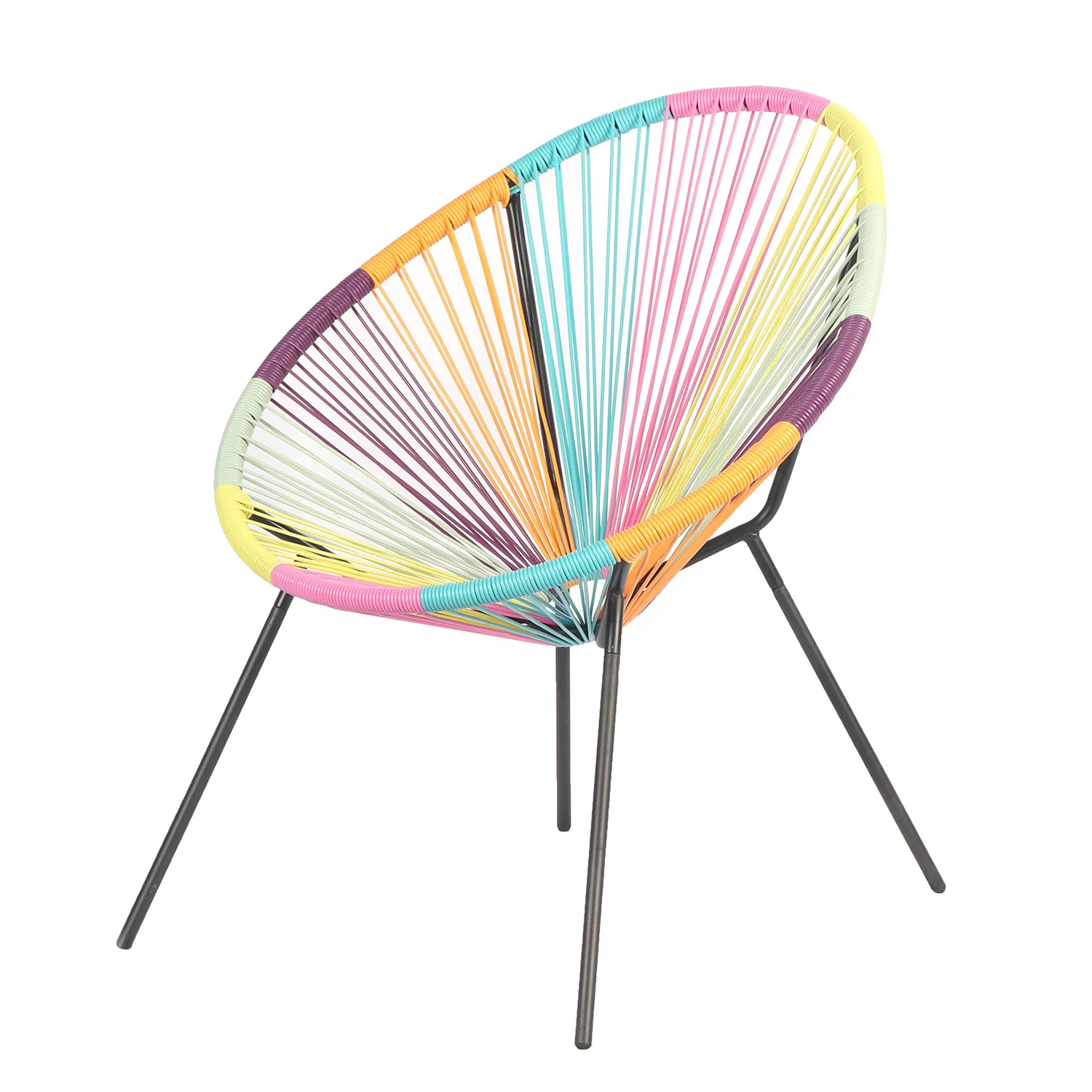 Fauteuil lounge en acier et polyrotin, 72x80xH83CM - ACAPULCO - Image 34